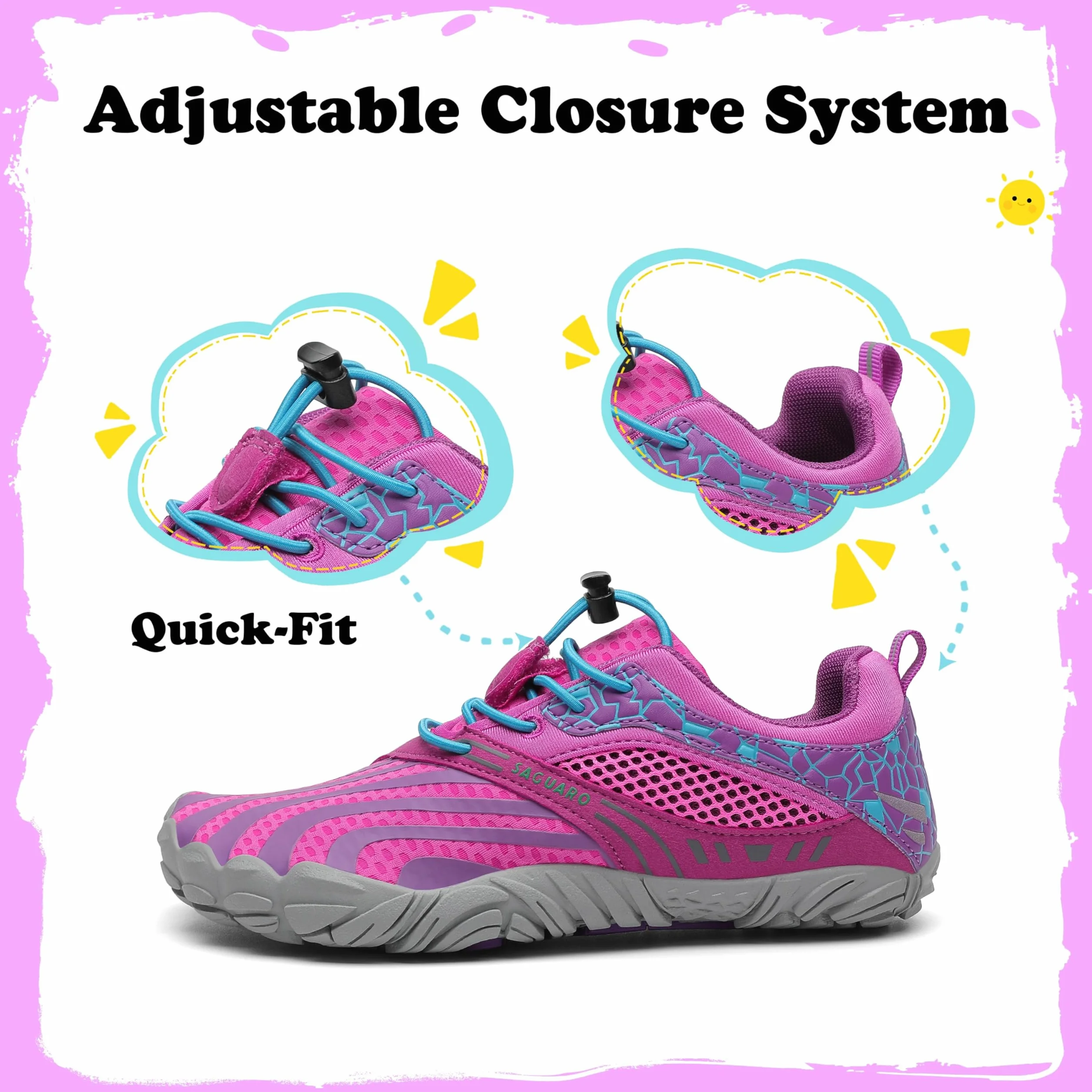 SAGUARO Niños Zapatos de Agua Antideslizante Escarpines Secado Rápido 24-36 EU