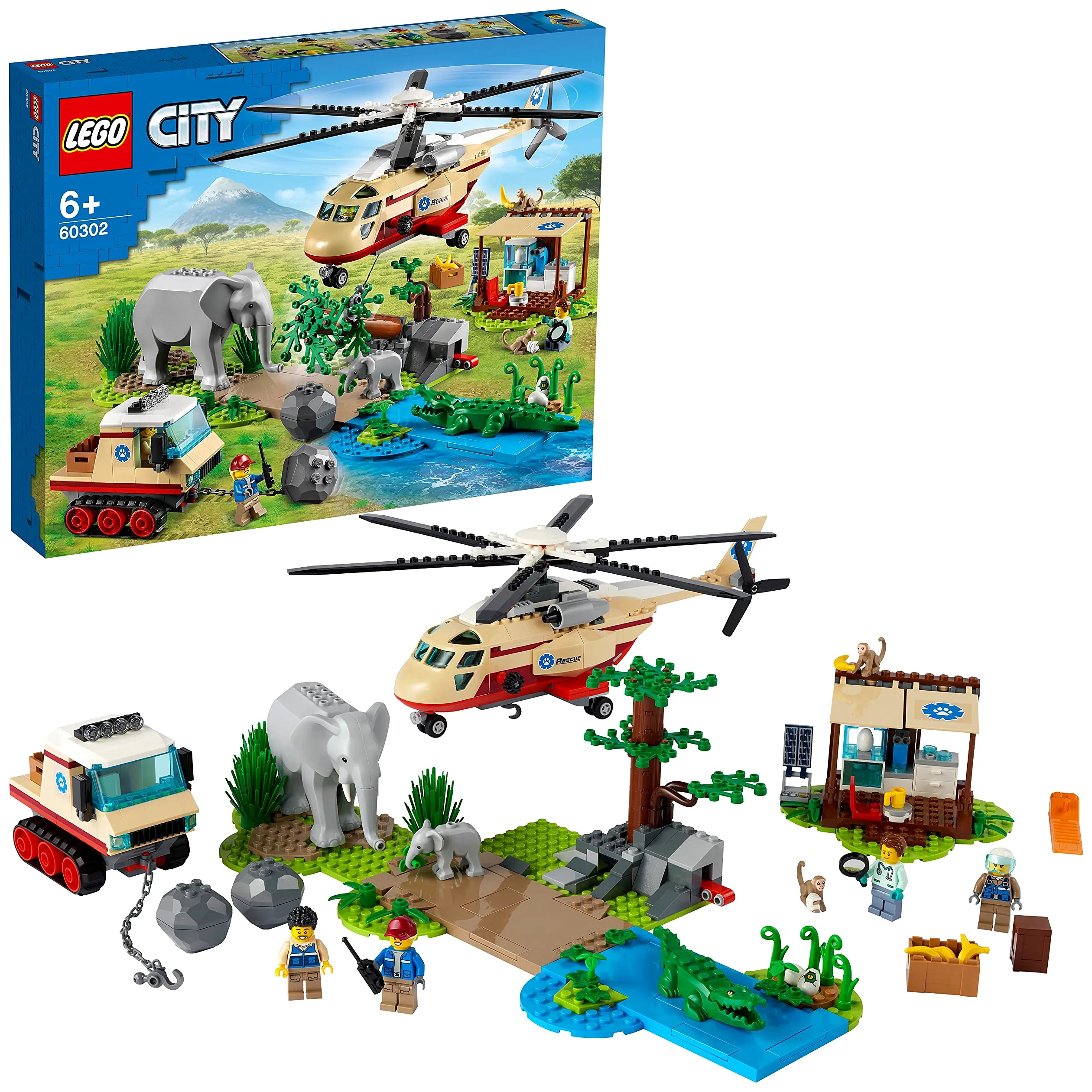 LEGO 60302 City Wildlife Rescate de la Fauna Salvaje, Operación