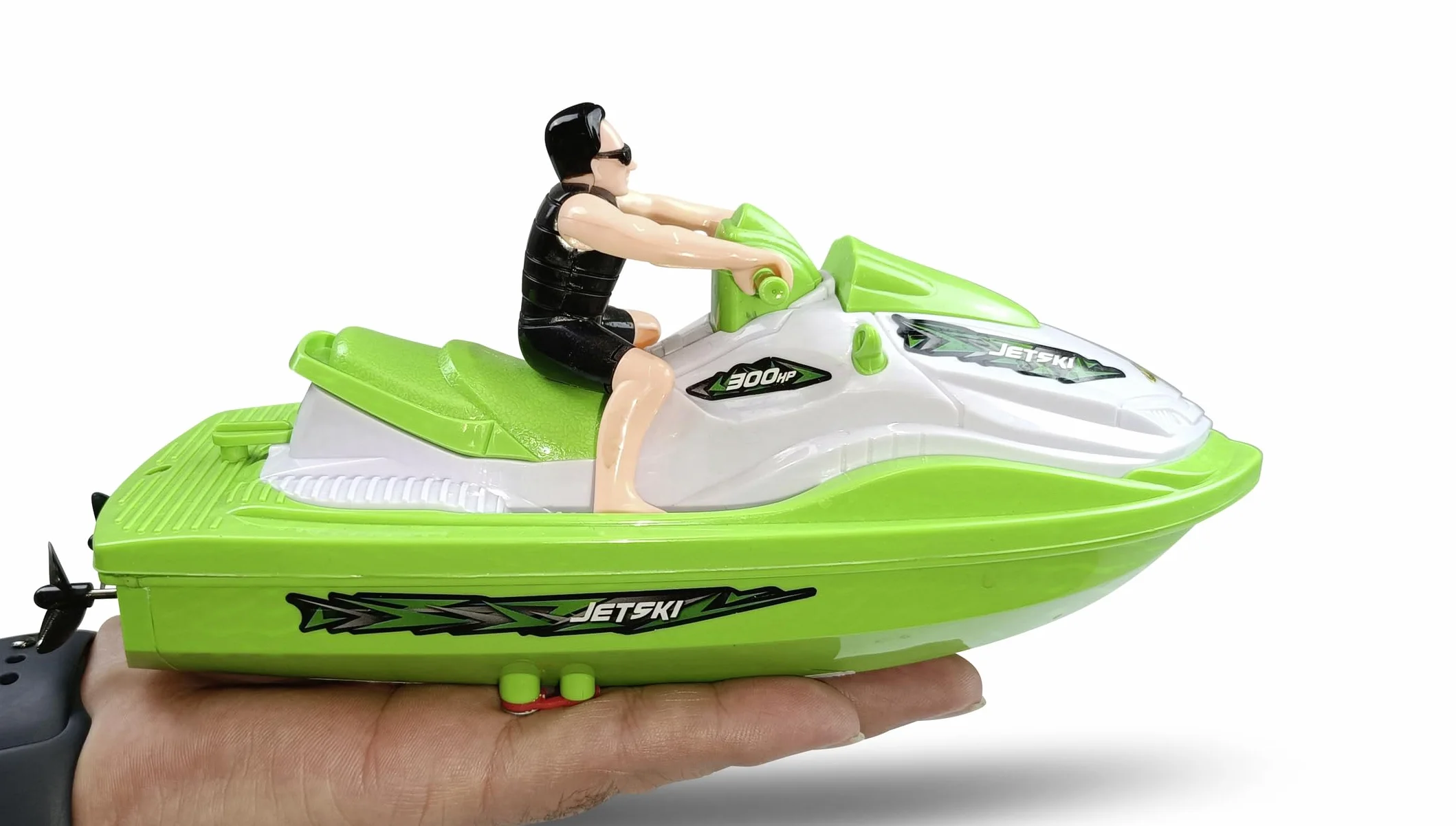 Carson Jetski 2.4GHz RTR - Barco teledirigido para niños y Adultos, Incluye Mando a Distancia, Color Verde