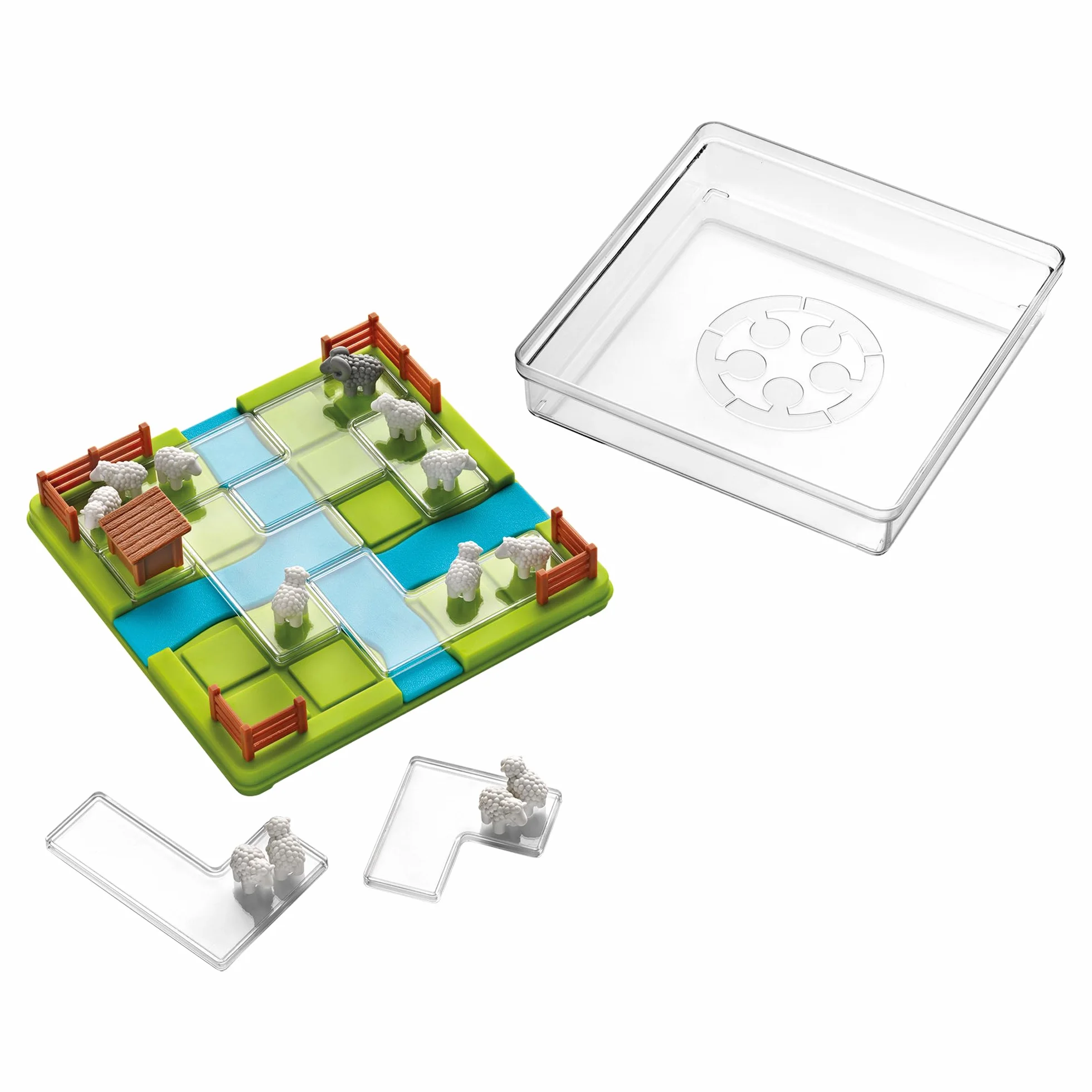 SmartGames - Contar ovejas, Juego Educativo para el Cerebro, Juego de desafío de lógica y Pensamiento multinivel, 1 Jugador, tamaño de Viaje, multilingüe