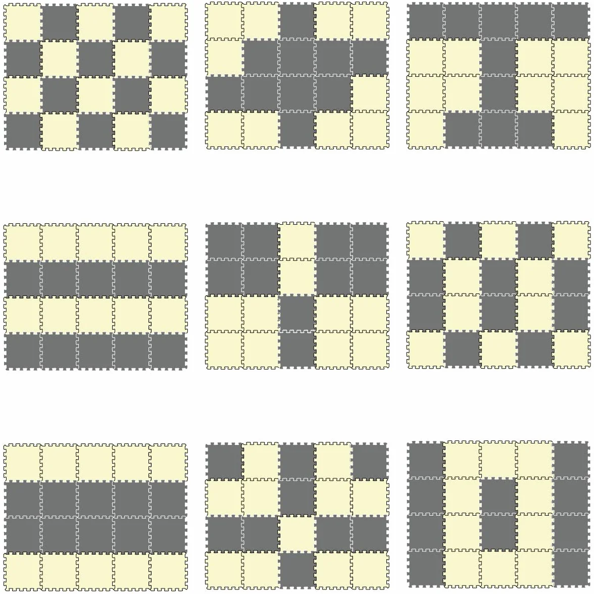 LittleTom 18 Piezas Alfombra Bebé 30x30 Colchoneta Espuma EVA Puzzle Antideslizante