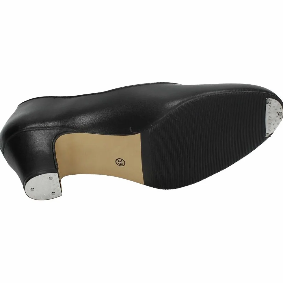Zapato Flamenco Piel NIÑA TACÓN Negro MADE IN SPAIN 16