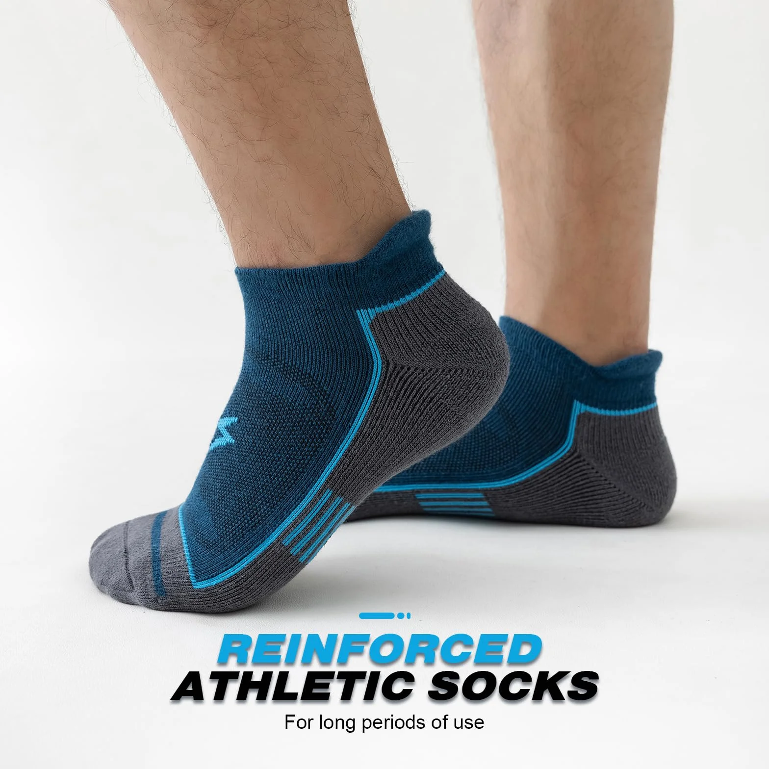 Calcetines Tobilleros Hombre Mujer Anti-ampollas Transpirables Running 6 Pares 43-46 37-42 47-50