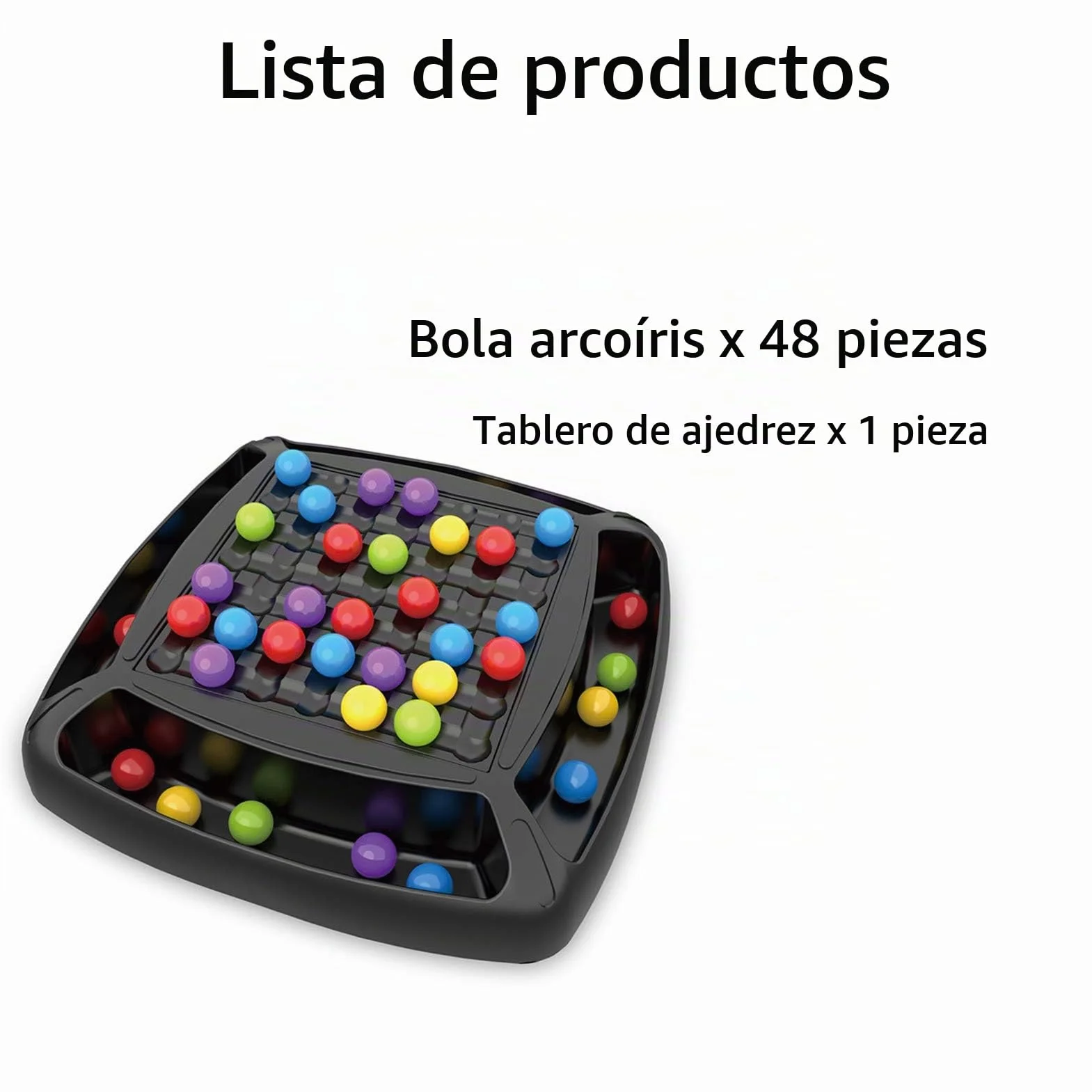 Clenp Juego De Mesa De Eliminación, Juego De Mesa De Eliminación De Bola De Arco Iris, Pensamiento Lógico, Juguete Educativo Interactivo A Juego para Niños, Padres