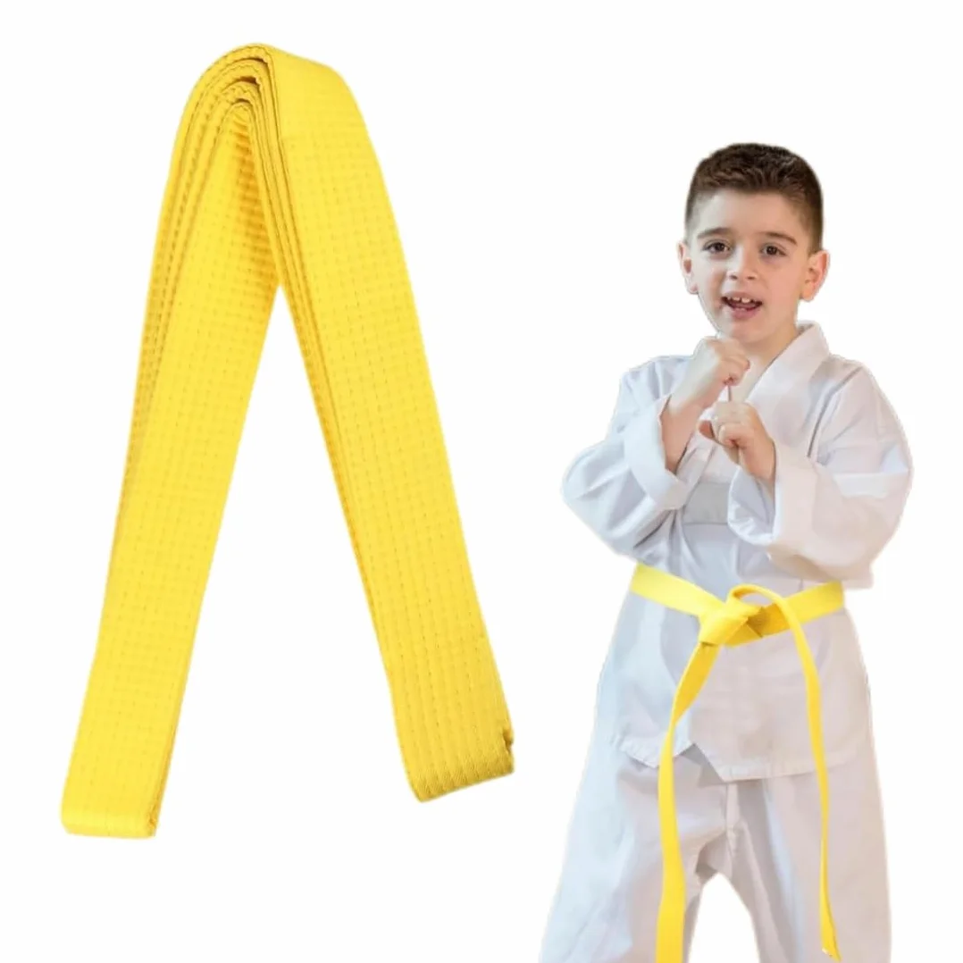 Cinturón Taekwondo Amarillo, Cinturón de Artes Marciales para Karate Judo