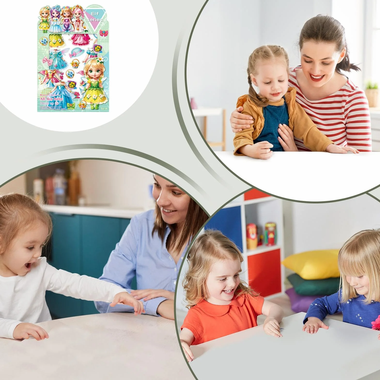 Princesa magnética para Vestir, muñecas de Papel para Vestir - Vestido de Disfraz con Recortes de muñecas de Papel con imán - Rompecabezas de Ropa con imán, muñeca Creativa para Vestir para