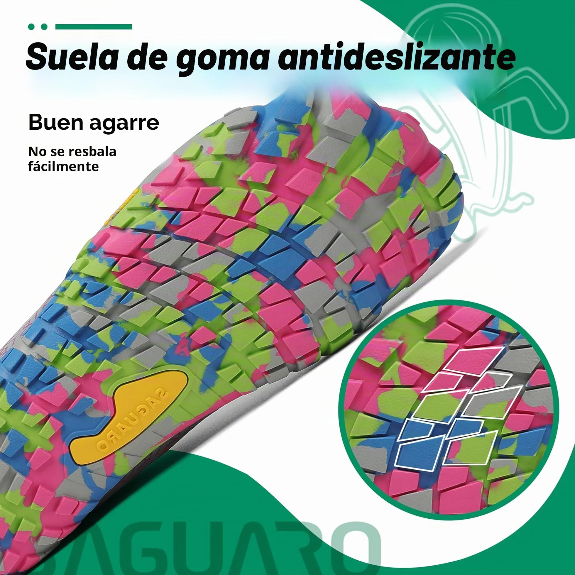 SAGUARO Zapatillas Ligeras Flexibles para Exterior Interior Unisex Adulto