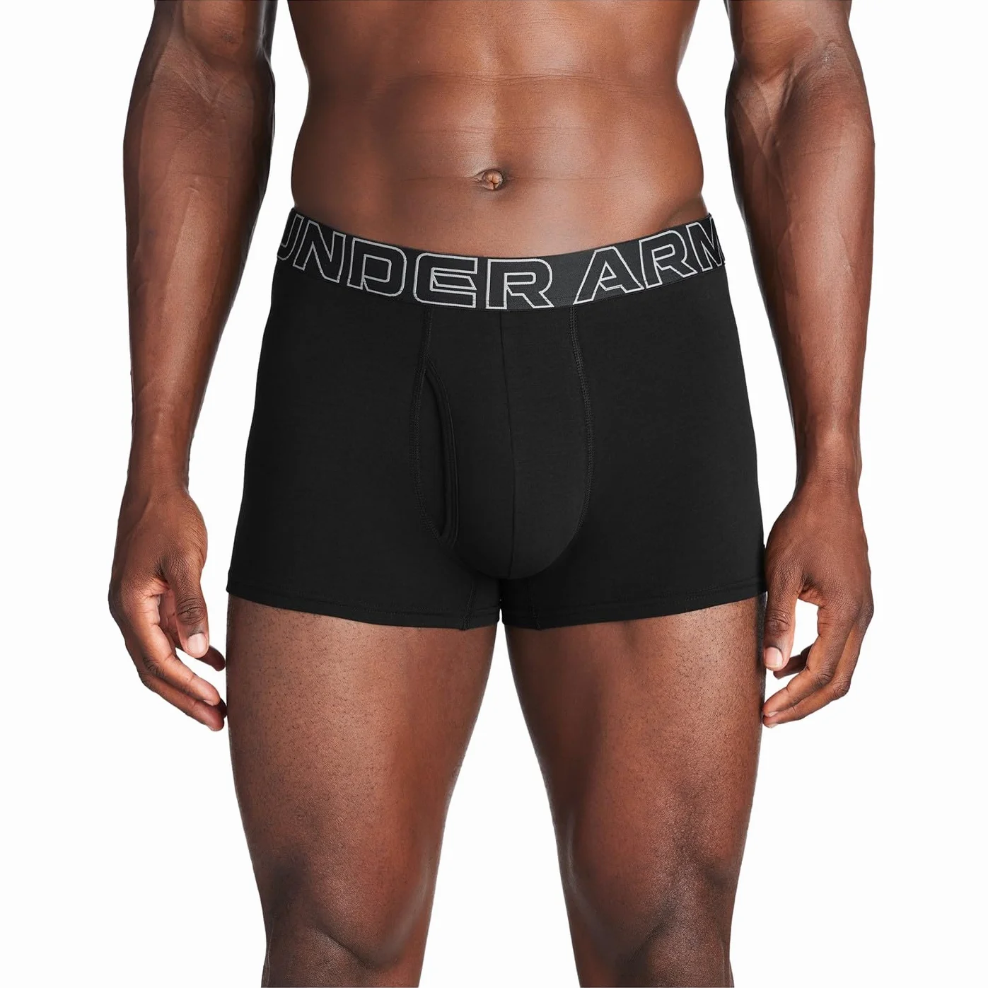 Under Armour Pack de 3 Bóxers de Algodón Performance para Hombre, Largo de Pierna 8 cm, Transpirable, Absorbe la Humedad