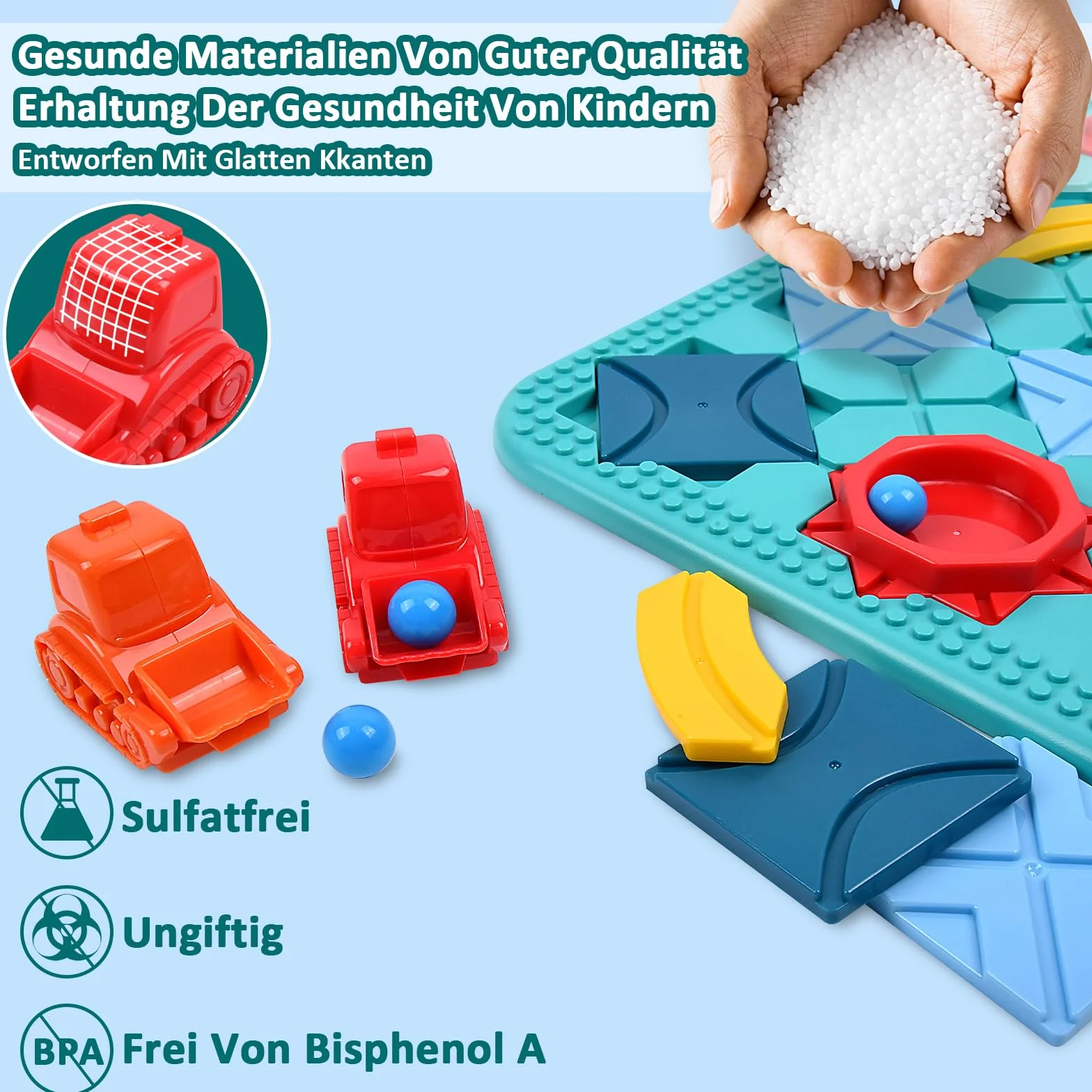 Herenear Laberinto de Construcción de Carreteras, Laberinto de Carreteras, Juego de Construcción de Caminos Lógicos, Laberinto de Camino de Empalme Juguetes Educativos para Ninos