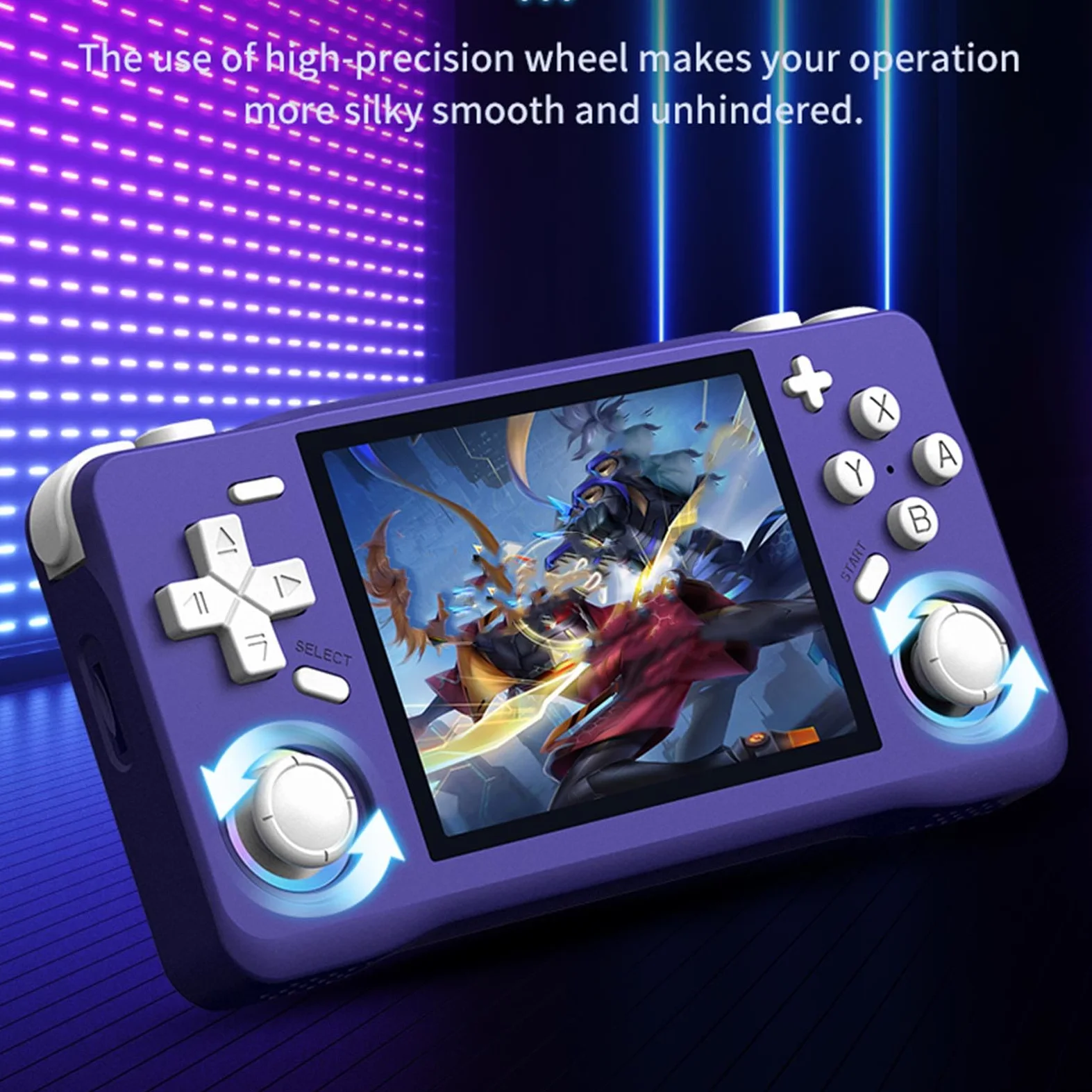 Luocute Máquina de Juego Electrónica Retro, Pantalla HD de 3.5 Pulgadas, RK3326 64bit A35, 6 Horas, 16 Emuladores, Consola Portátil (128GB)