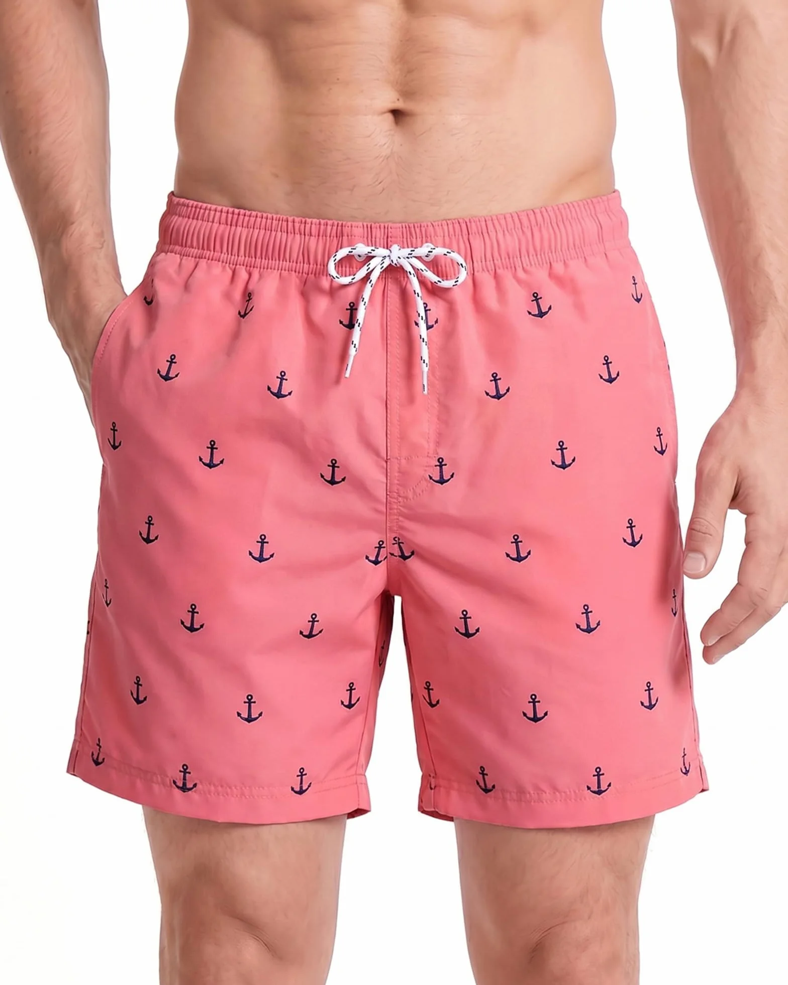 Maamgic Bañador Hombre 2 en 1 con Forro de Compresión Cremallera Shorts de Baño Natación
