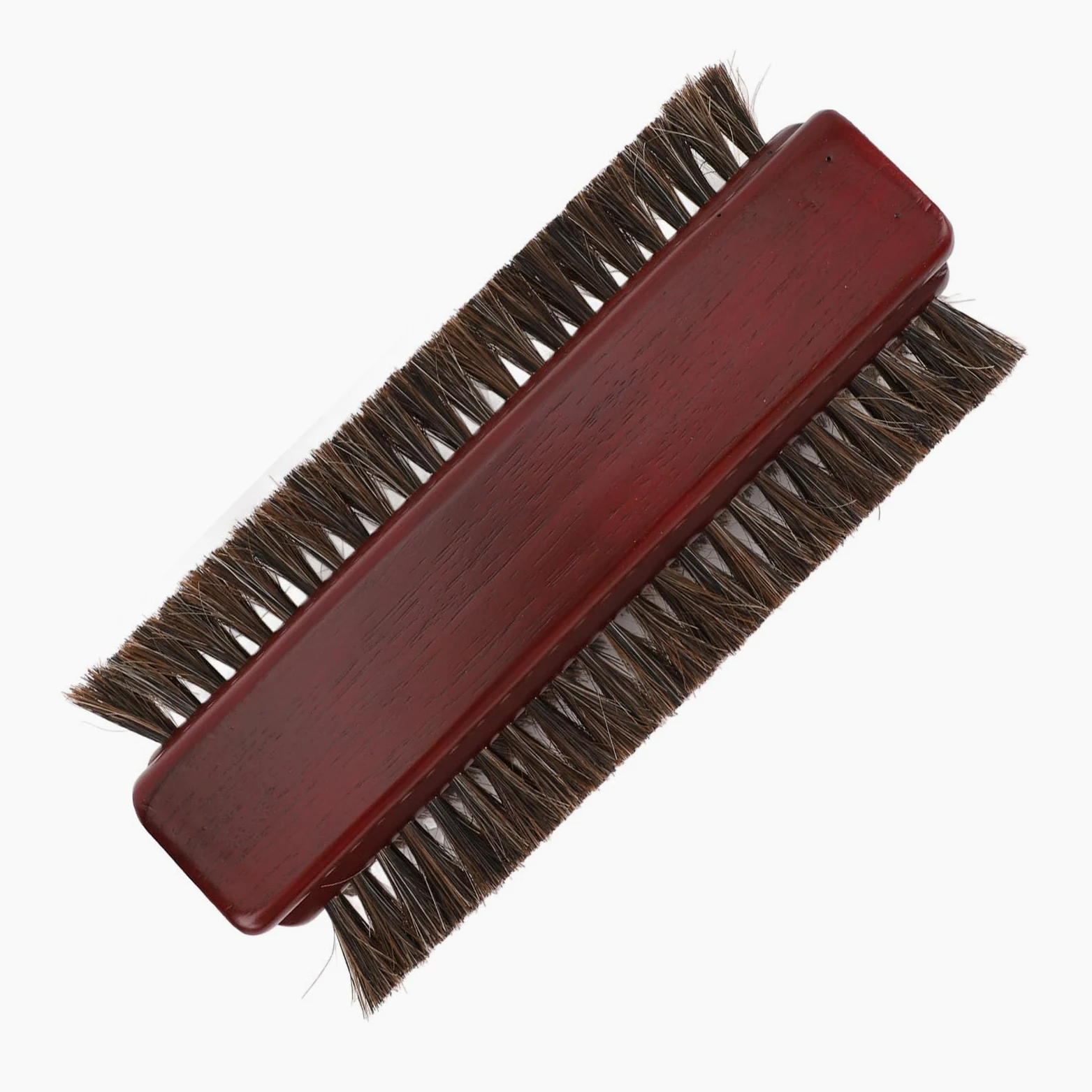 Cepillo para Mesa de Billar, Limpiador de Billar de 3 Caras de Madera de Primera Calidad, Pelo de Caballo Burdeos para Entusiastas