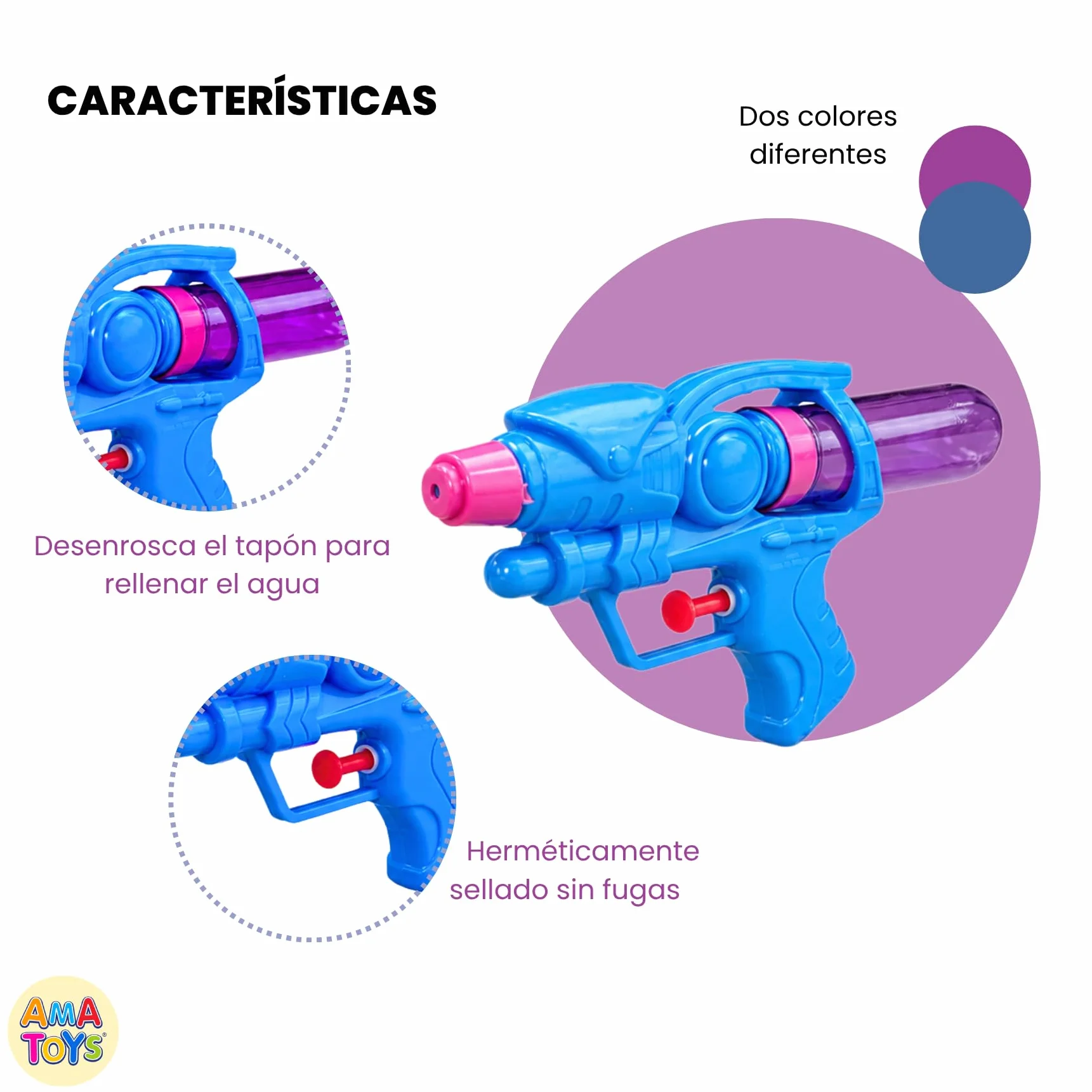 Pack de 36 Mini Pistolas de Agua para Niños - Juguete de Verano para Playa, Piscina y Jardín