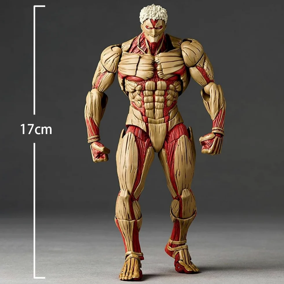 2 piezas Reiner Braun y Annie Leonhart Figura, Super Acción Estatua Pose de Lucha Titan Levi Articulaciones Movibles Modelo con Accesorios Colección Figurilla Ornamentos para Escritorio