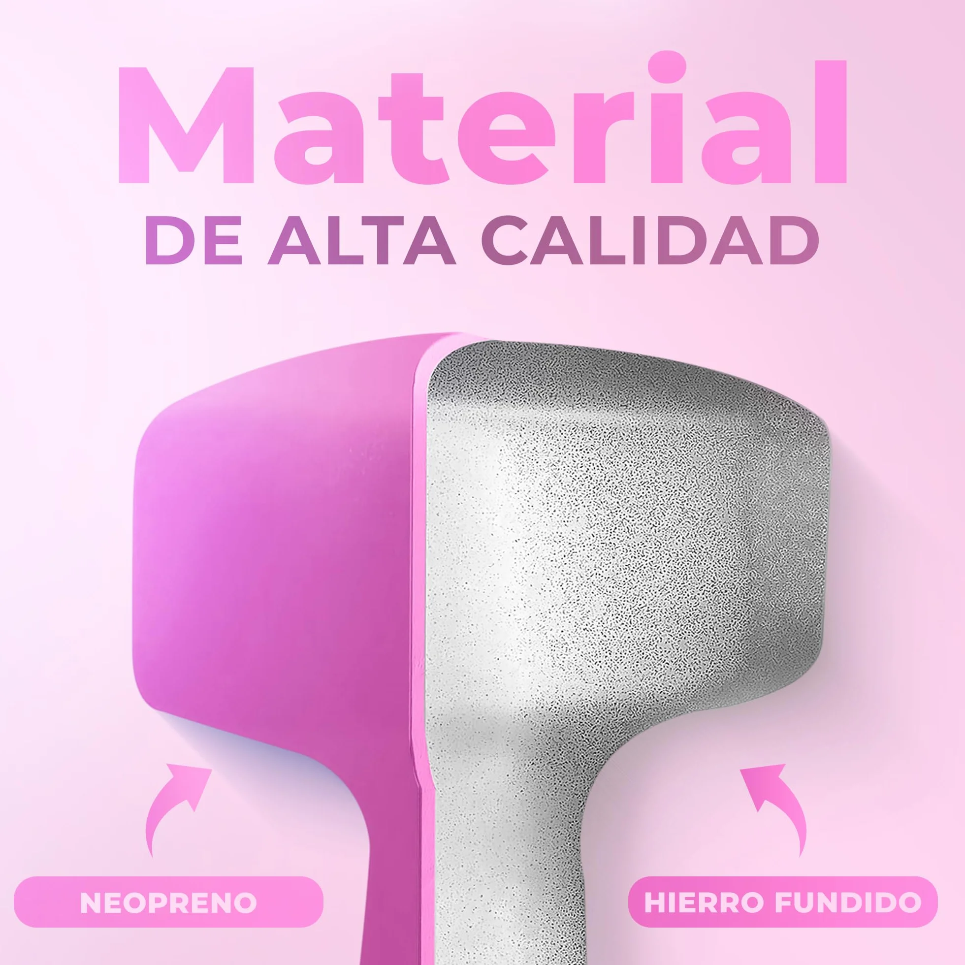 Juego de Pesas y Mancuernas de Neopreno 1Kg-10Kg (Pares) - Anti-Rodamiento y Antideslizantes - Entrenamiento en Casa