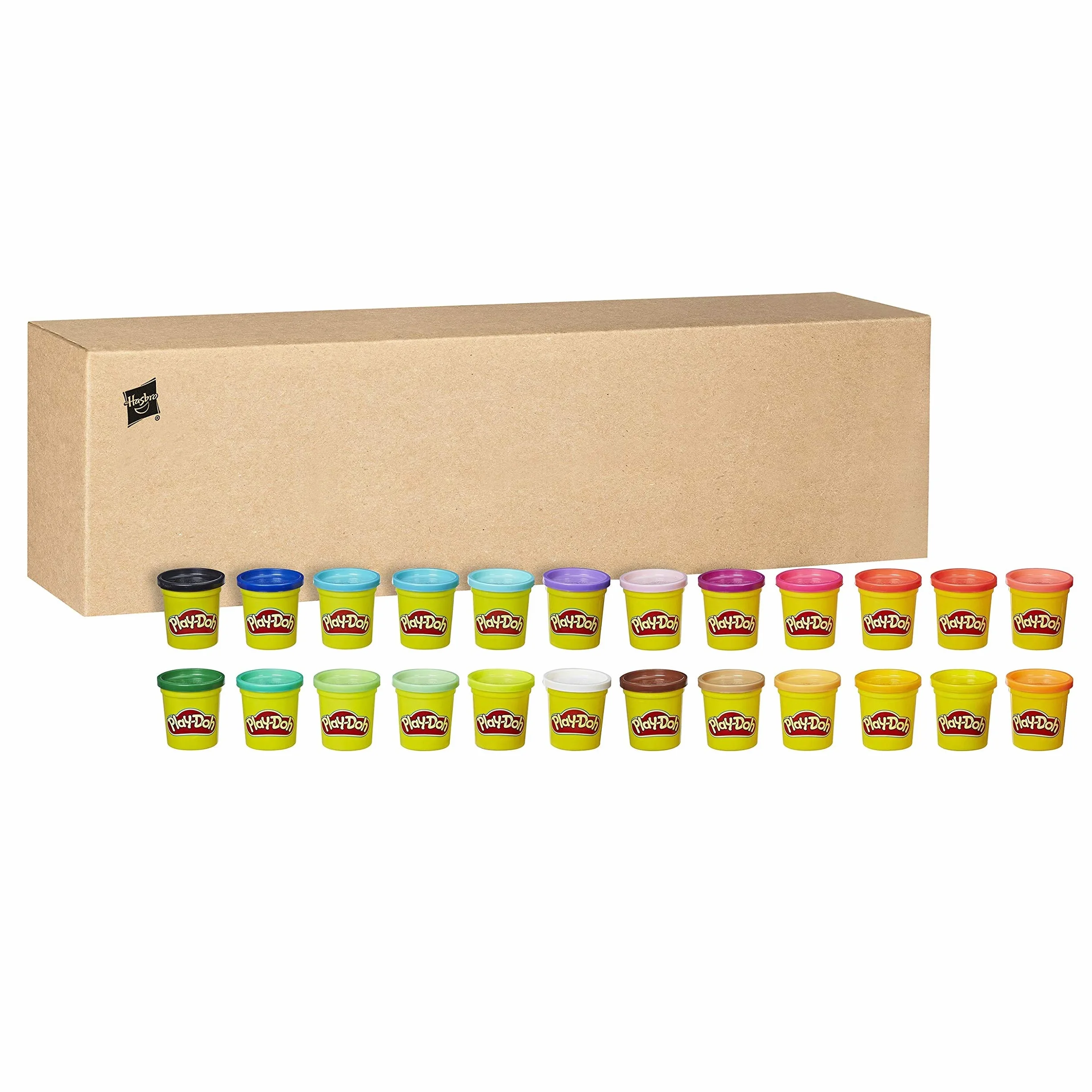 Play-Doh Hasbro 24 Botes Plastilina Colores Variados Manualidades Niños 2 Años