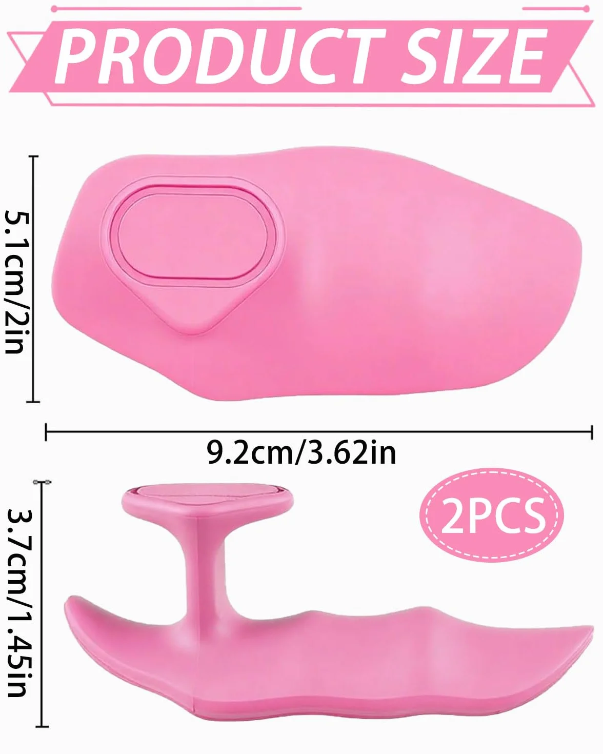 Guantes Gimnasio Hombre Antideslizante Protección Palma Empuñaduras Levantamiento sin Dedos Rosa 2Pcs