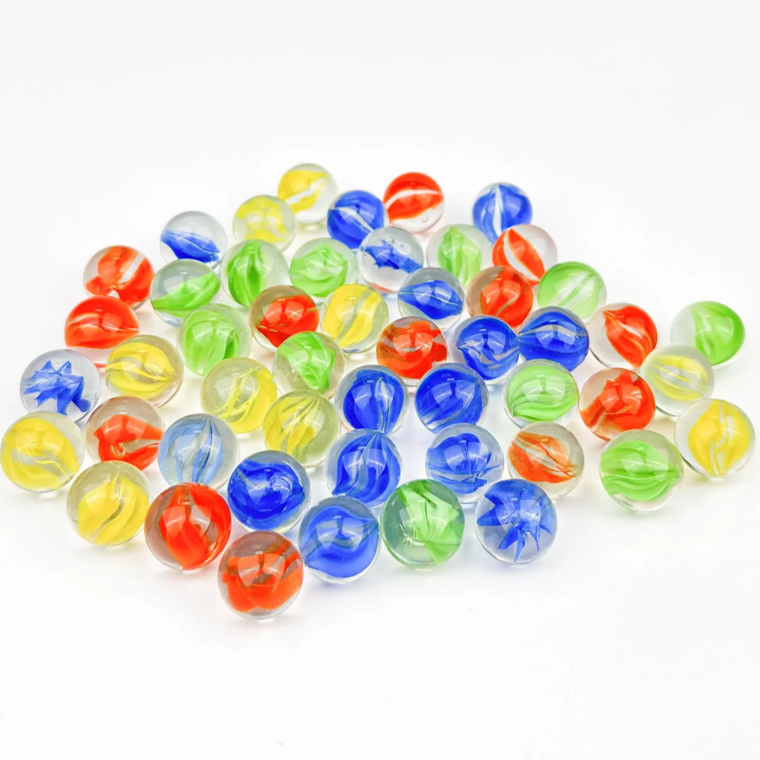 Set de 150 Canicas de Cristal, Grandes para Juguete, Juego, Pescado y Decoración de Plantas - Diámetro 16 mm