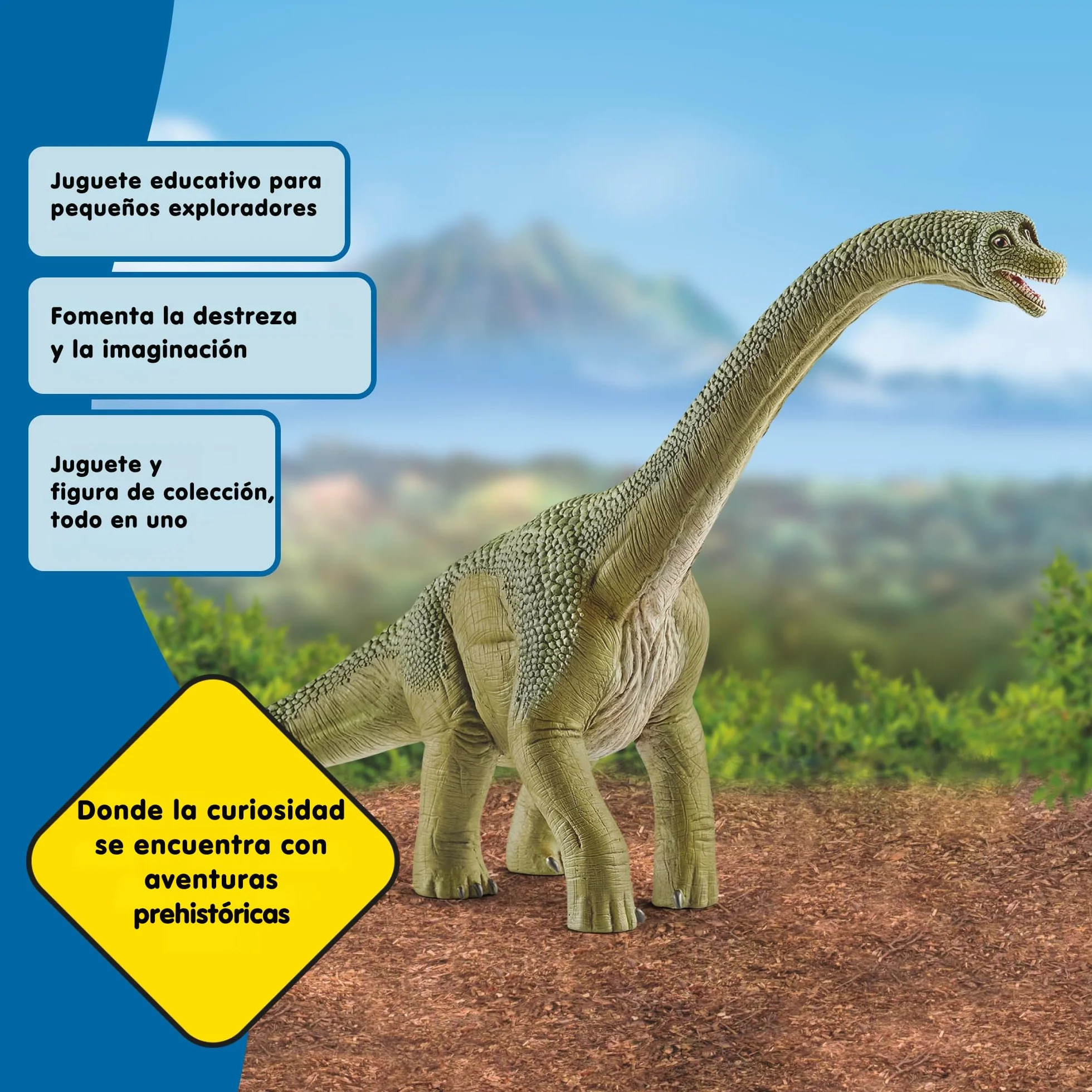 Schleich Brachiosaurio 14581 Dinosaurio Realista Figura de Juguete 30 x 12 x 19 cm
