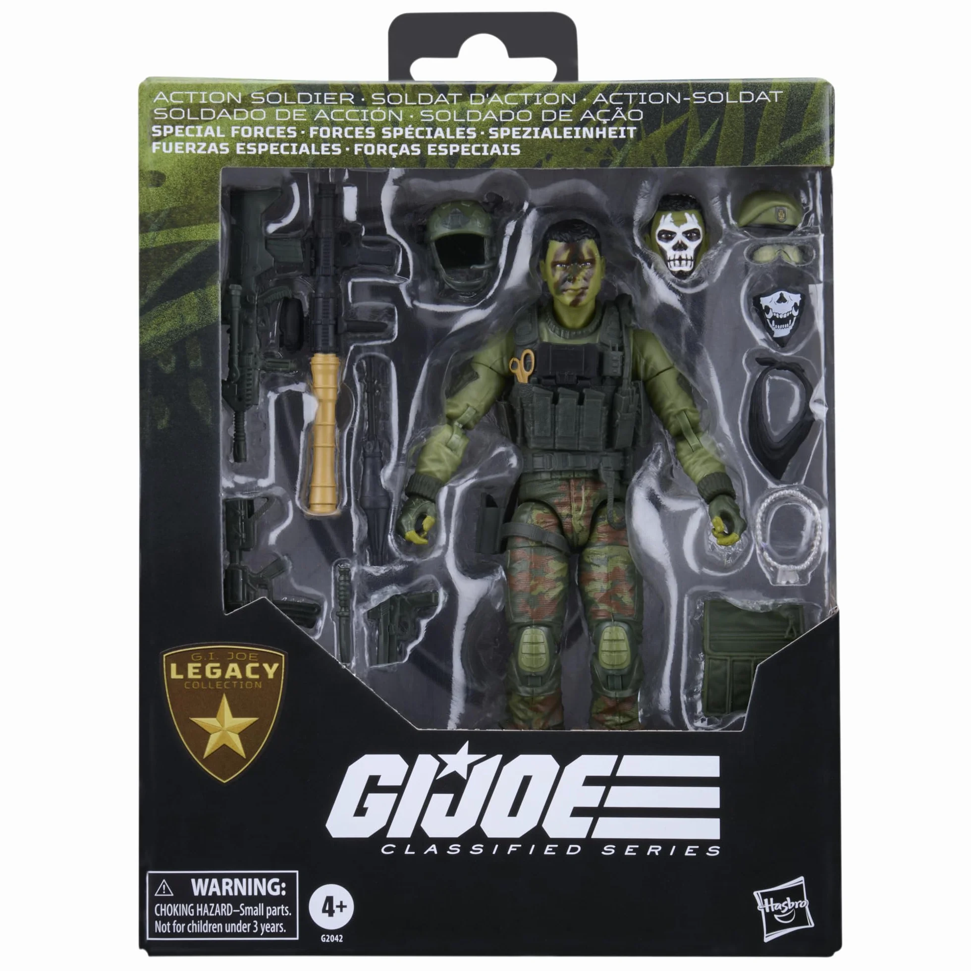 G.I. Joe Classified Series, Legacy Collection, Soldado de acción - Fuerzas Especiales, Set de Figura Coleccionable de 15 cm con 16 Accesorios