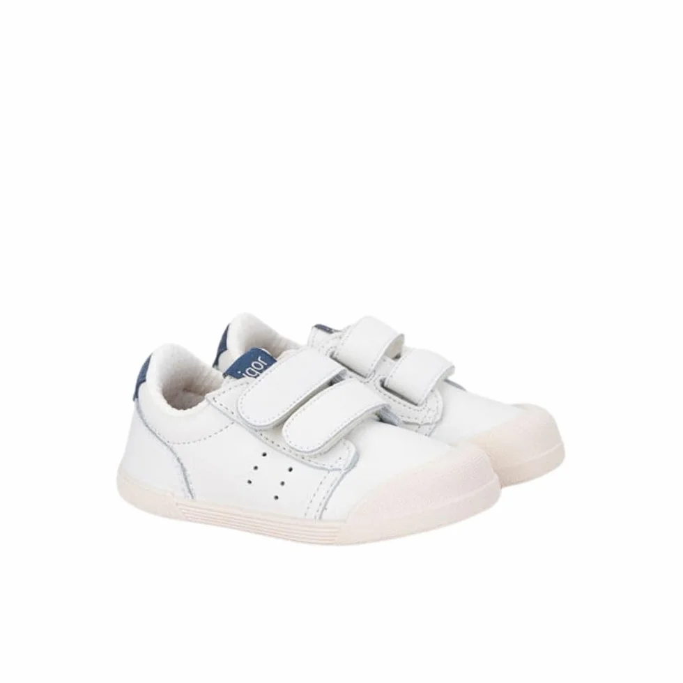 IGOR Deportivo Tennis Cierre VELCROS Blanco-Jeans