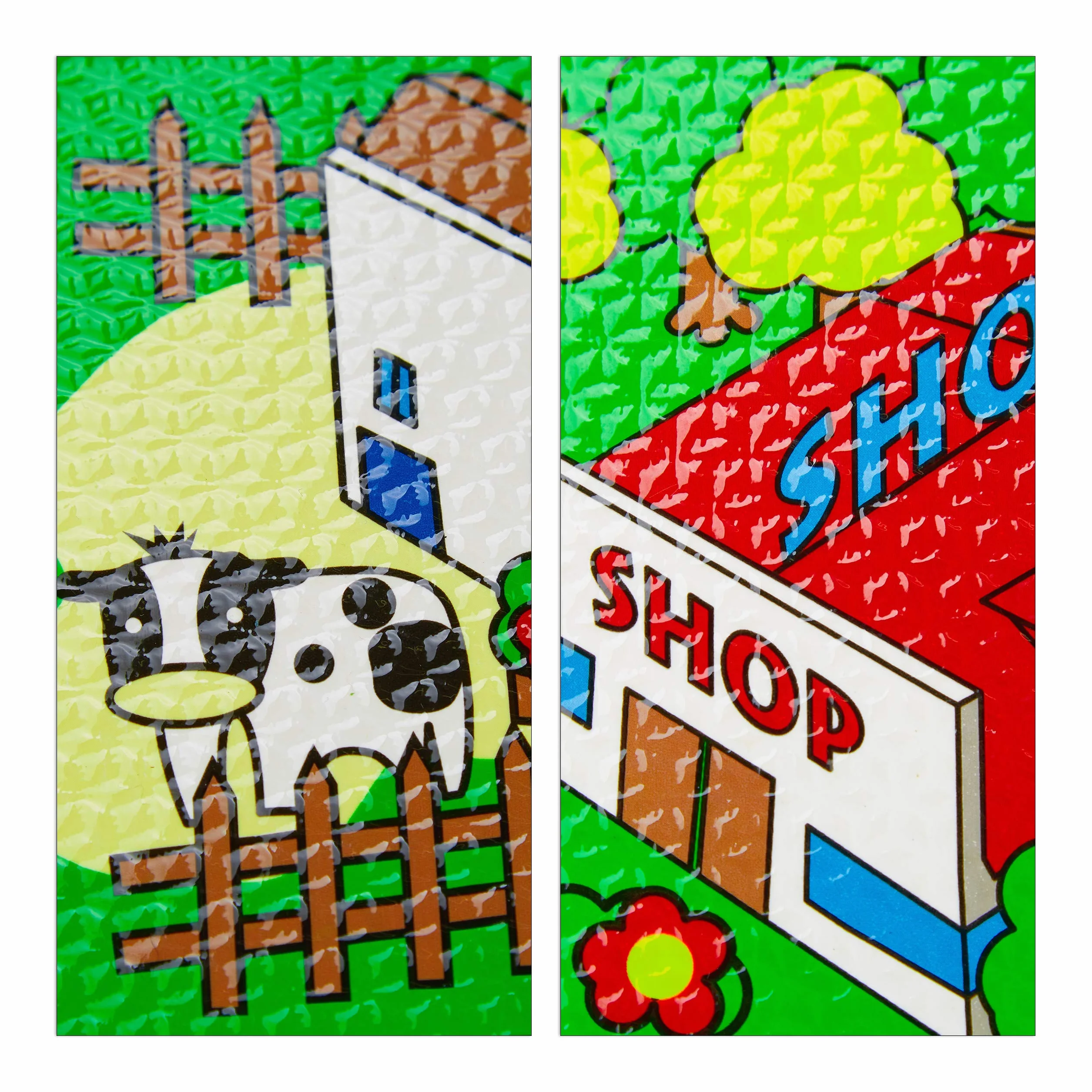 Relaxdays Alfombra Puzzle Ciudad, Alfombrilla Juego 9 Piezas, Niños y Bebés, Goma EVA, sin Tóxicos, 90x90 cm, Multicolor