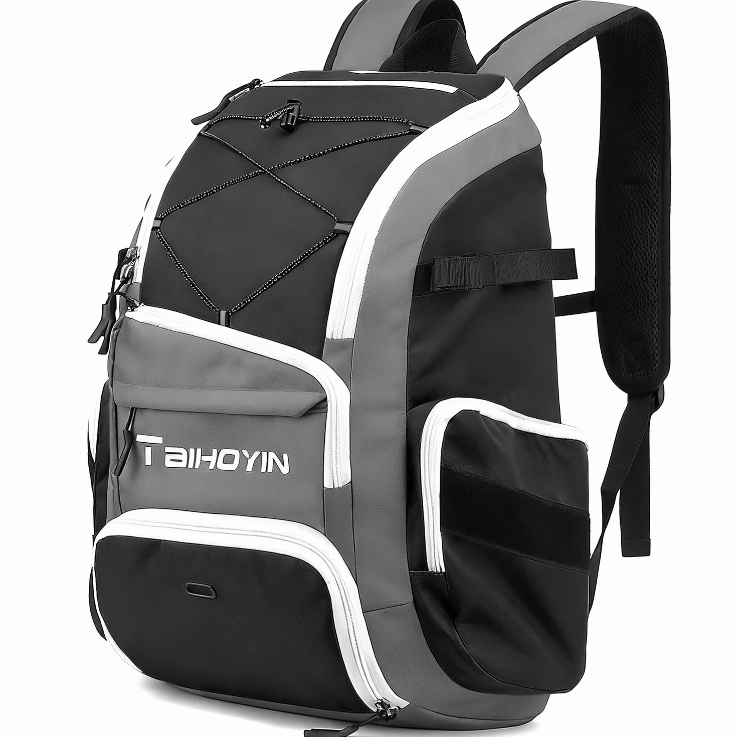 Bolsa de béisbol mochila de bate para equipo y sóftbol soporte para bates y guantes compartimento grande