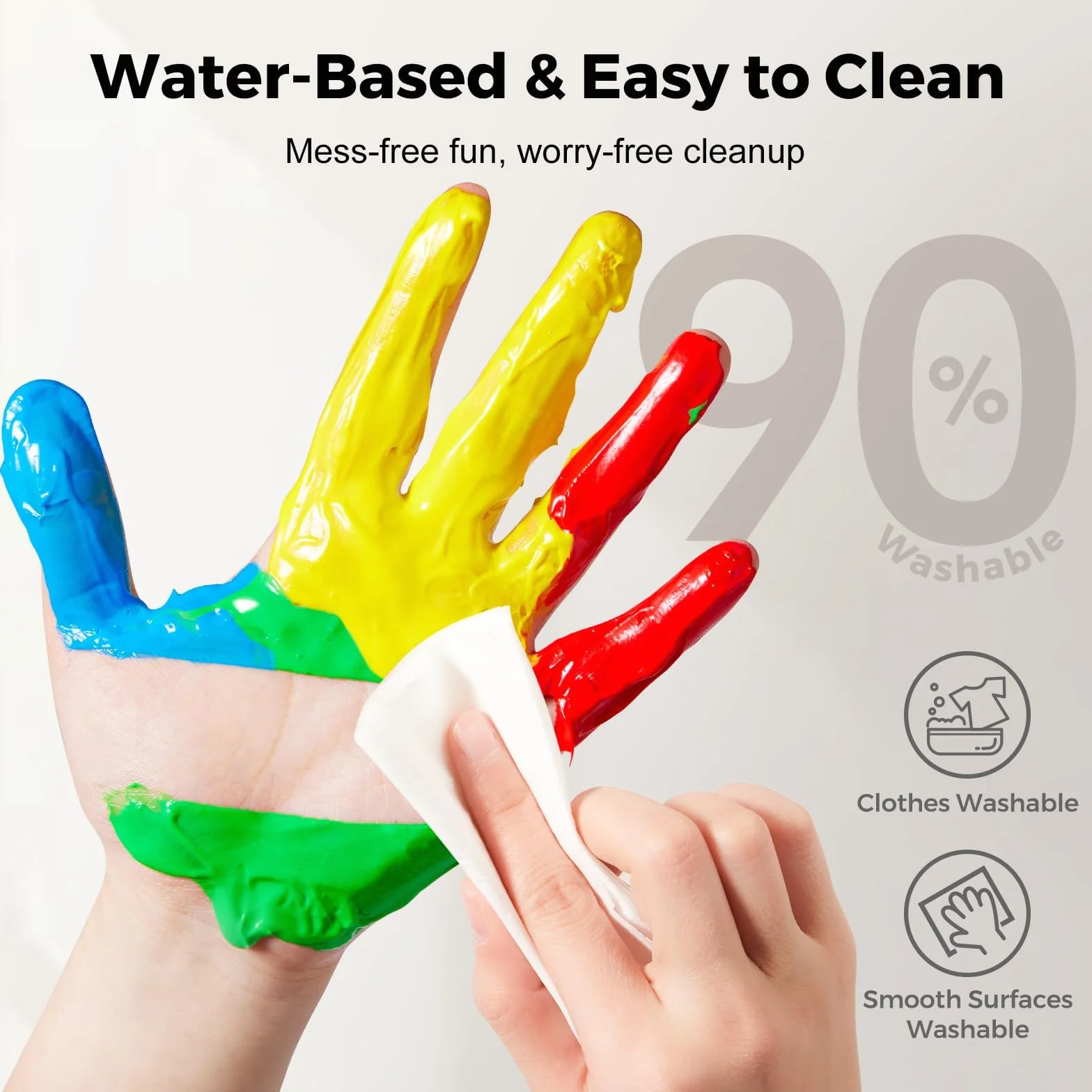 12 Color Pintura de Dedos para Niños, 12 ml Pintura de Dedo, Pinturas Dedo Bebe no Toxica, Pinturas de Dedos para Niño, para Niños Escuela Jardín Aprendizaje Temprano, Navidad