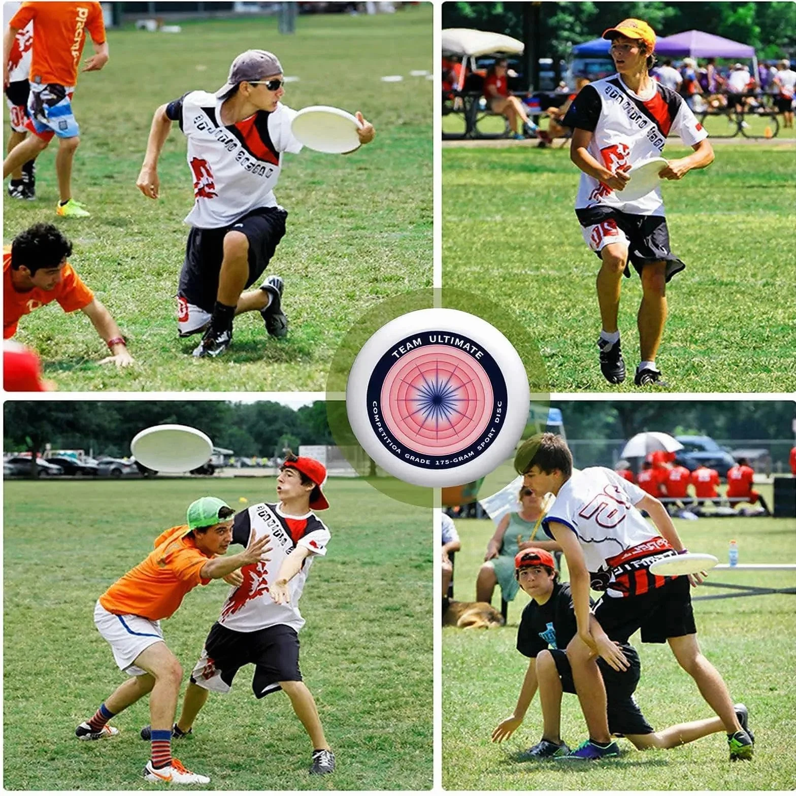 Frisbee Profesional 175g Ultimate Frisbee Disco Lanzamiento Competición Material Duradero Funsport Entrenamiento Partidos Alta Velocidad Precisión Adultos