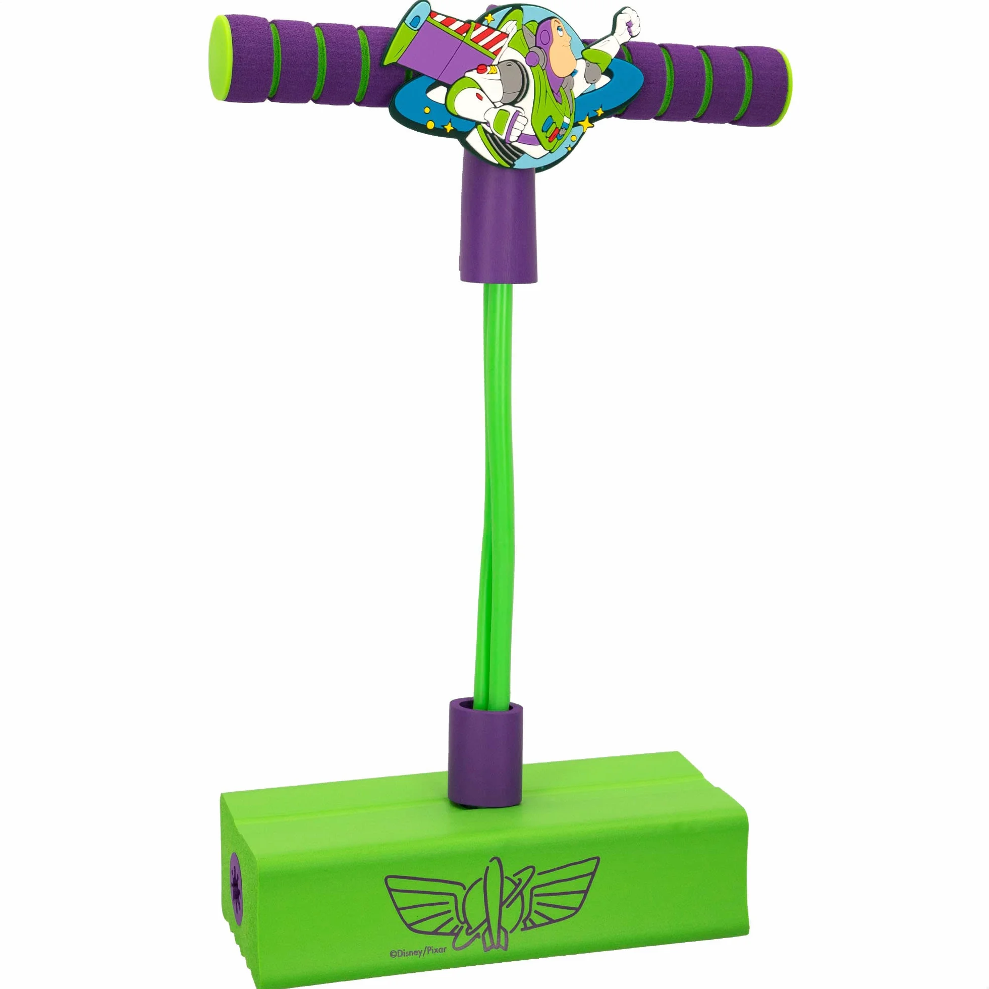 COLORBABY Disney, Pogo stick Buzz Lightyear, Toy Story juguetes, jumper de goma 42cm de altura, saltarín ligero y fácil de transportar, niños a partir de 3 años (77322)