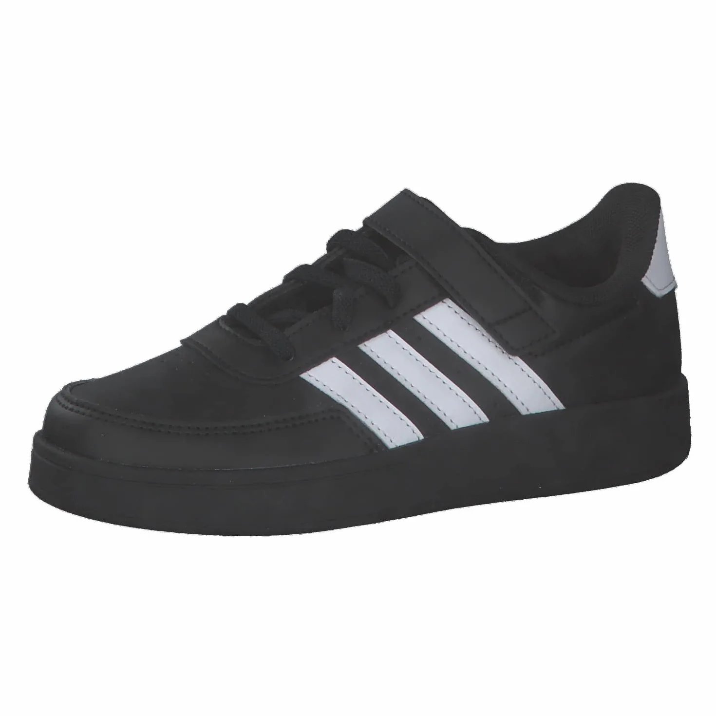 Adidas Breaknet Lifestyle Court Elastic Lace Top Strap Shoes, Core Black/Cloud White, 32 EU