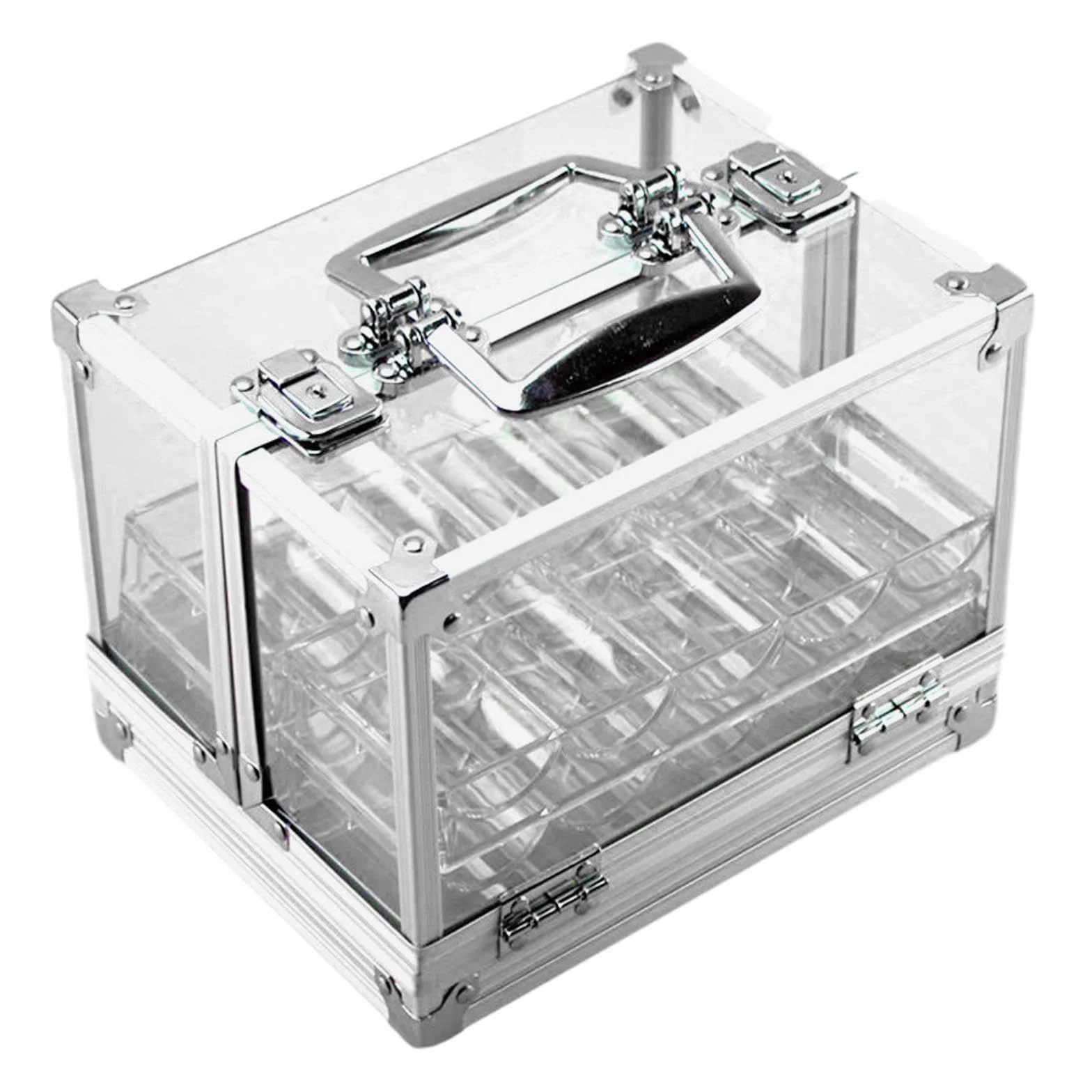 kowaku Caja de Chips de Acrílico con Soporte para 600 Chips para Fiestas Familiares