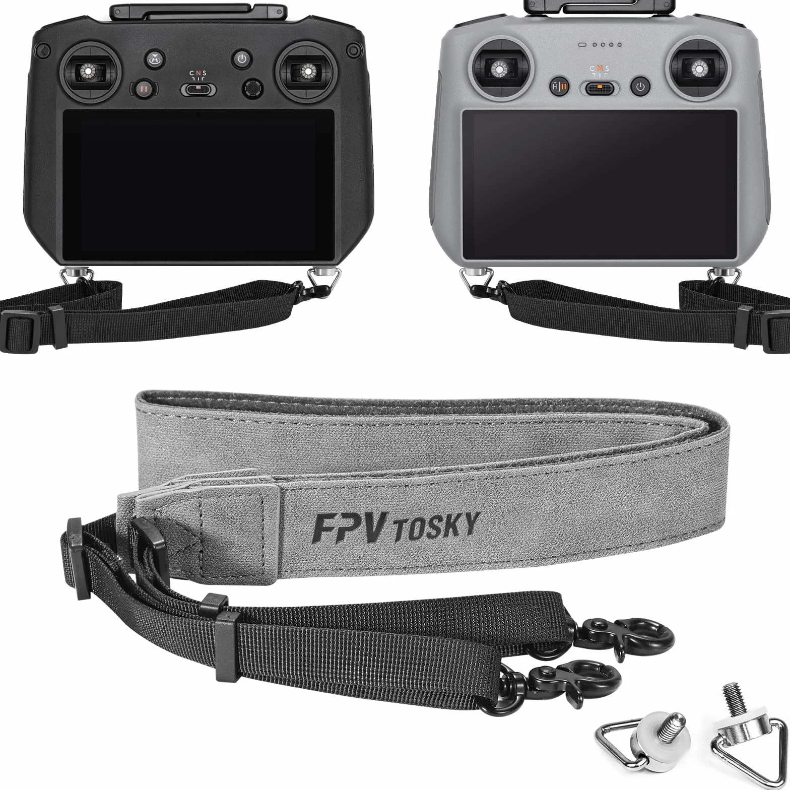 FPVtosky Cordón para controladores DJI RC/RC 2/RC Pro 2/Plus,RC Correa para el cuello,Correa de cuero Compatible con Lito X1/Mavic 4 Pro/Mini 3/4k/5 Pro/Avata 360 Accesorios para controladores remotos