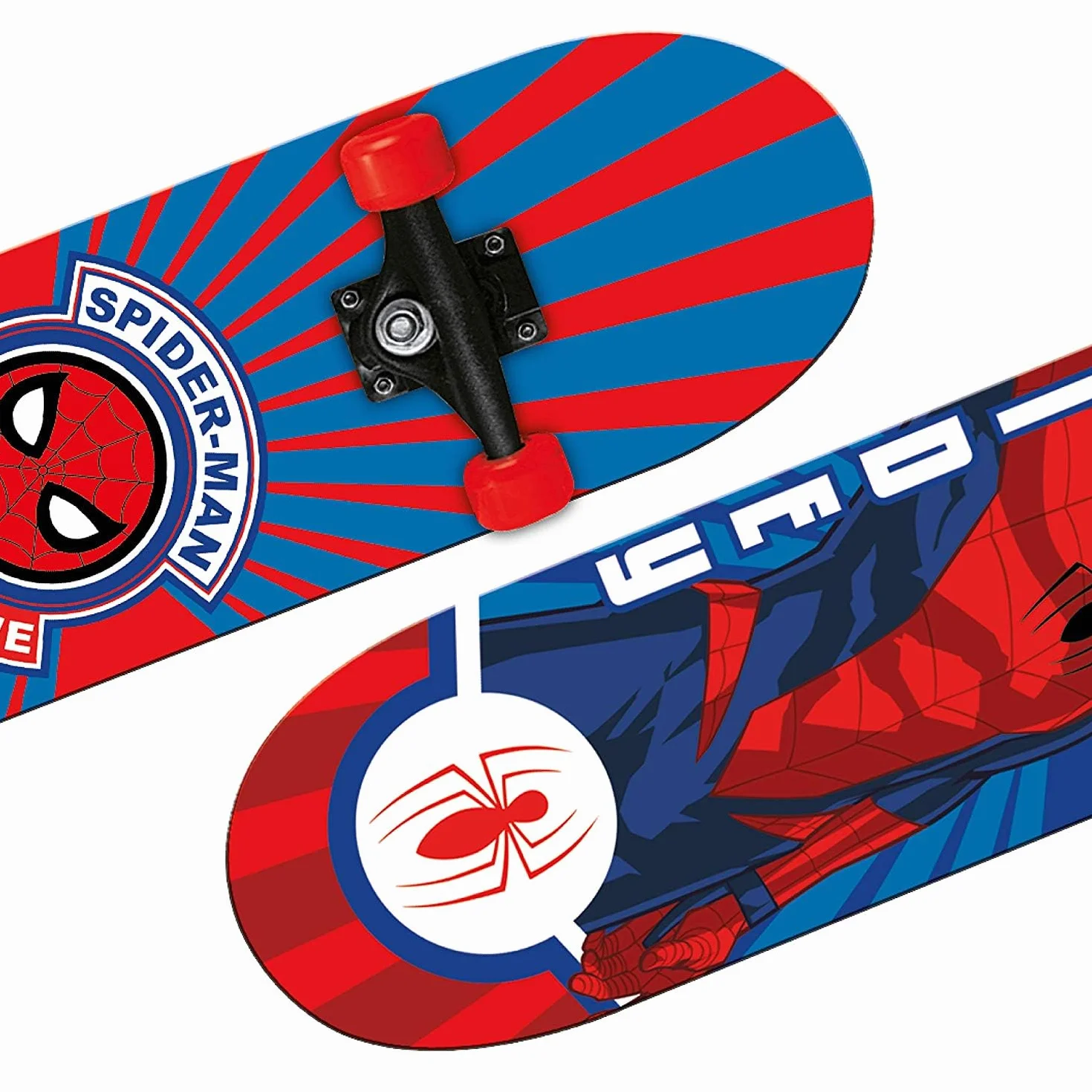 Mondo Toys - Monopatín Spiderman - Ruedas de PVC - Tablero de 9 Capas - 80 x 20-18396