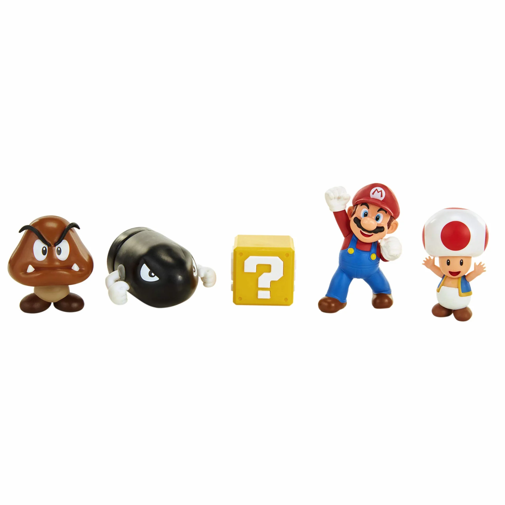 Super Mario - Diorama Multipack Dehesa Bellotera con 4 Figuras y 1 Accesorio. Con Mario, Toad, Goomba, Bill Bala -Juguete para niños 3 años +