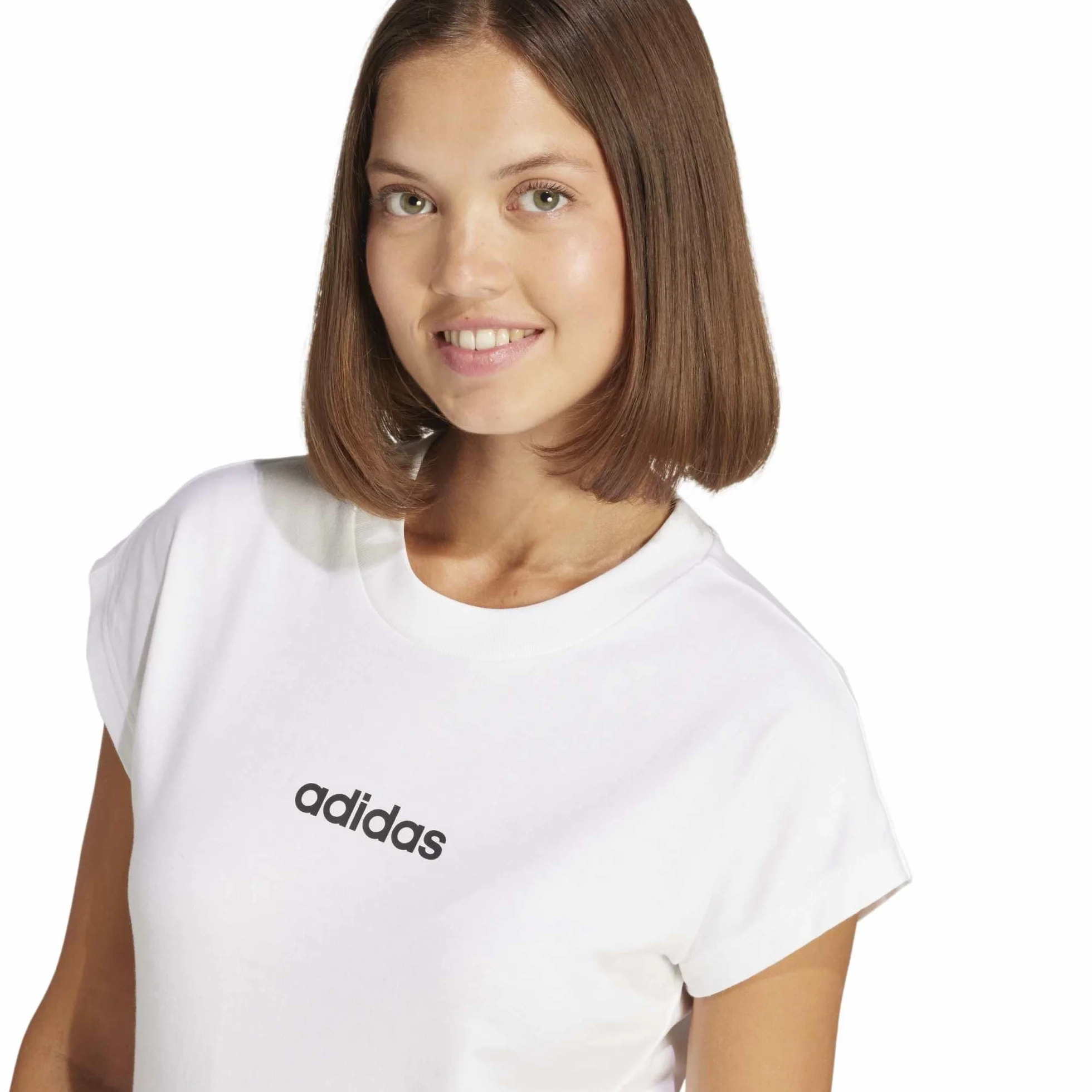 Adidas Women's Essentials Linear Cotton Camiseta