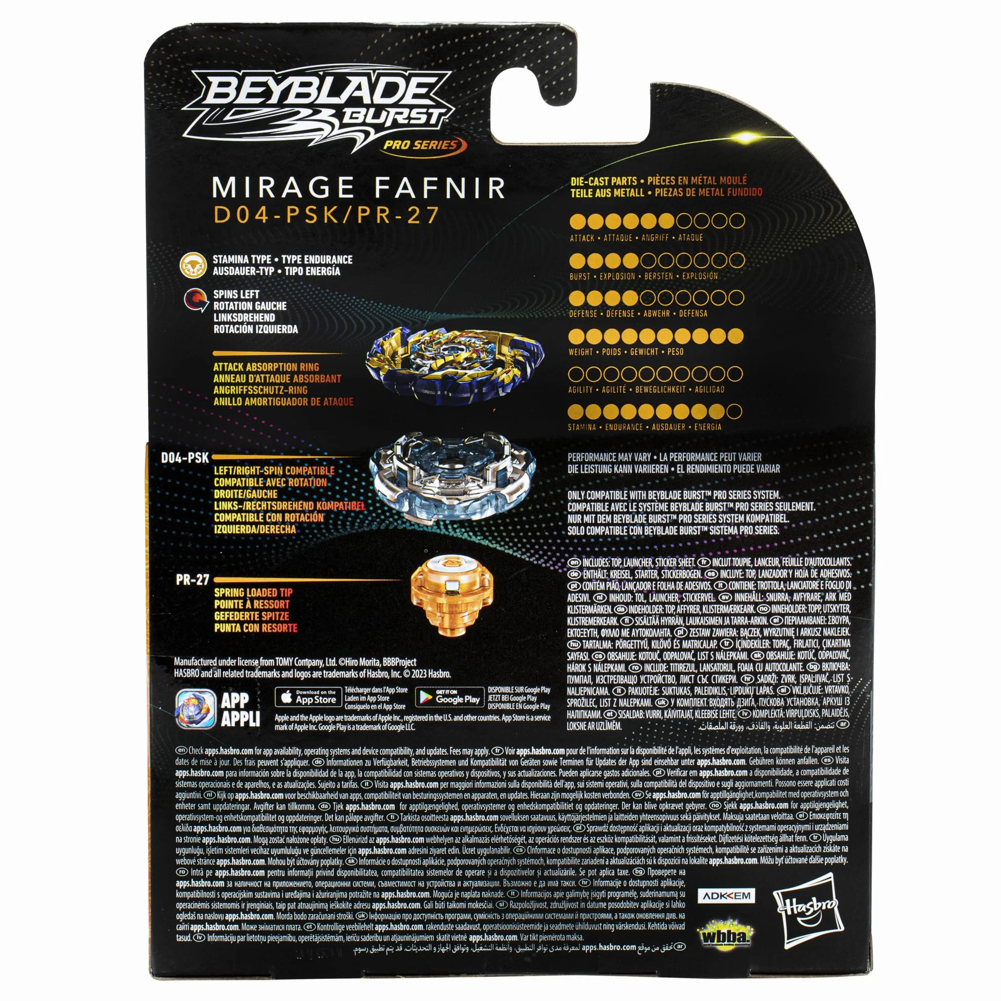 Hasbro Beyblade PS Mirage Fafnir F7801ES0