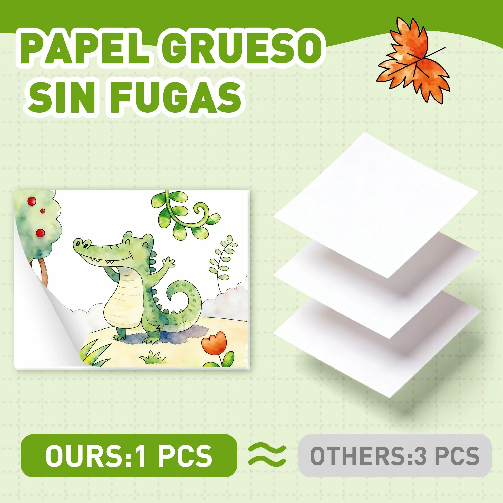 YPLUS Libro de Pintura con Agua para Niños 3-6 Años, Libro para Colorear Reutilizable con 8 Colores y Pincel de Agua, Juguete Creativo y Educativo, Regalo Infantil, Tema Animales