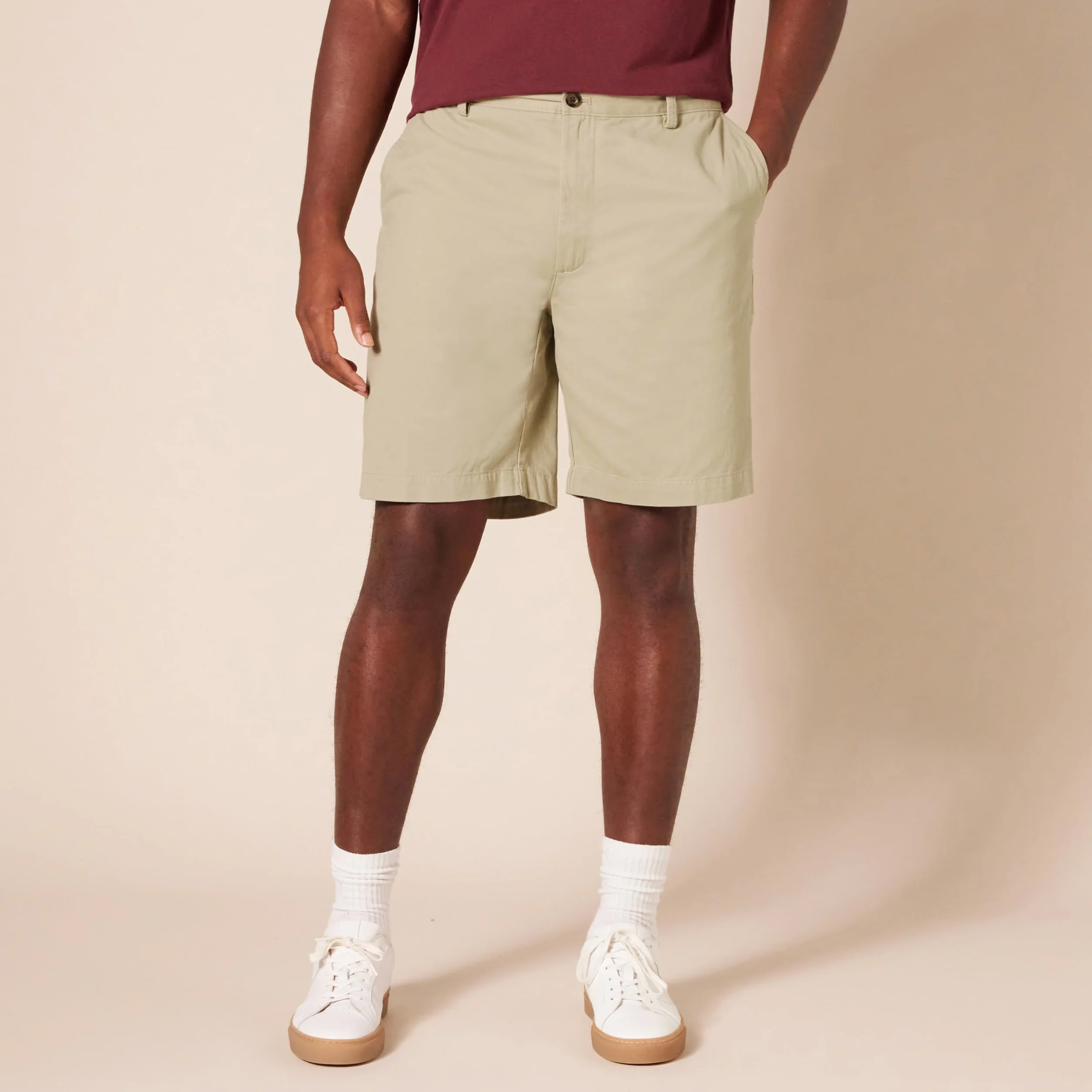 Amazon Essentials Pantalones Cortos Chinos de Corte Clásico 23cm