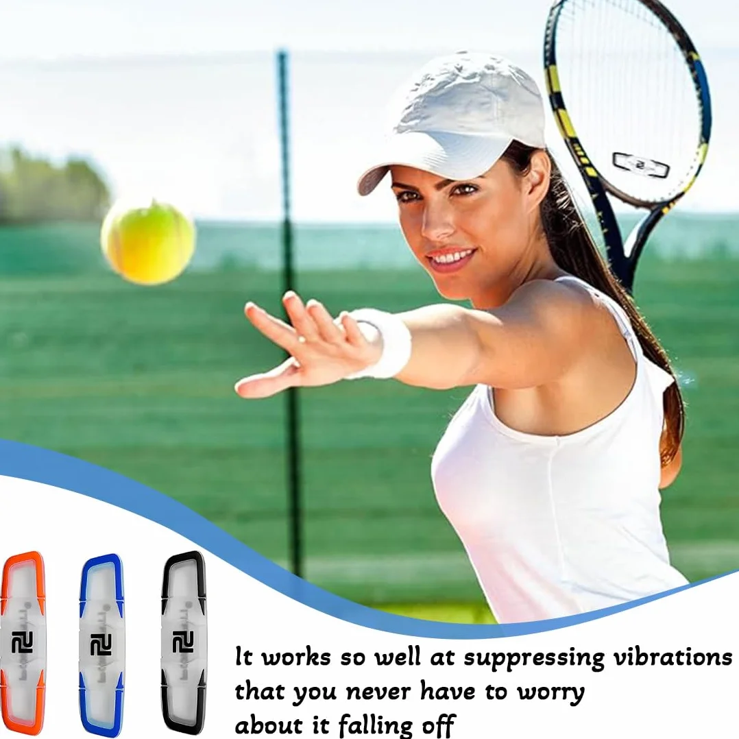 Amortiguadores de Vibración de Raqueta de Bádminton y Tenis de Silicona Suave 3 Piezas