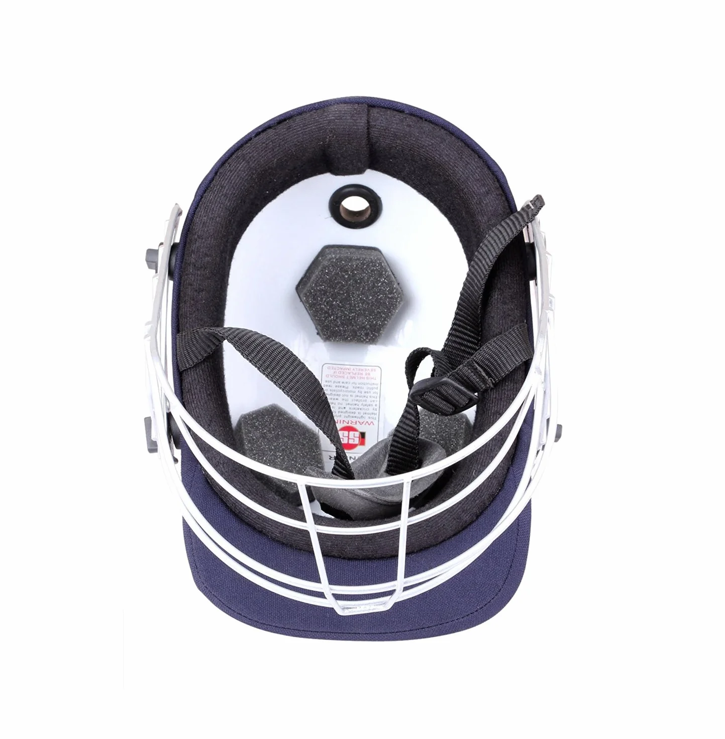 SS Prince Cricket Helmet Navy Blue Small Mild Steel Grill Eva Padding