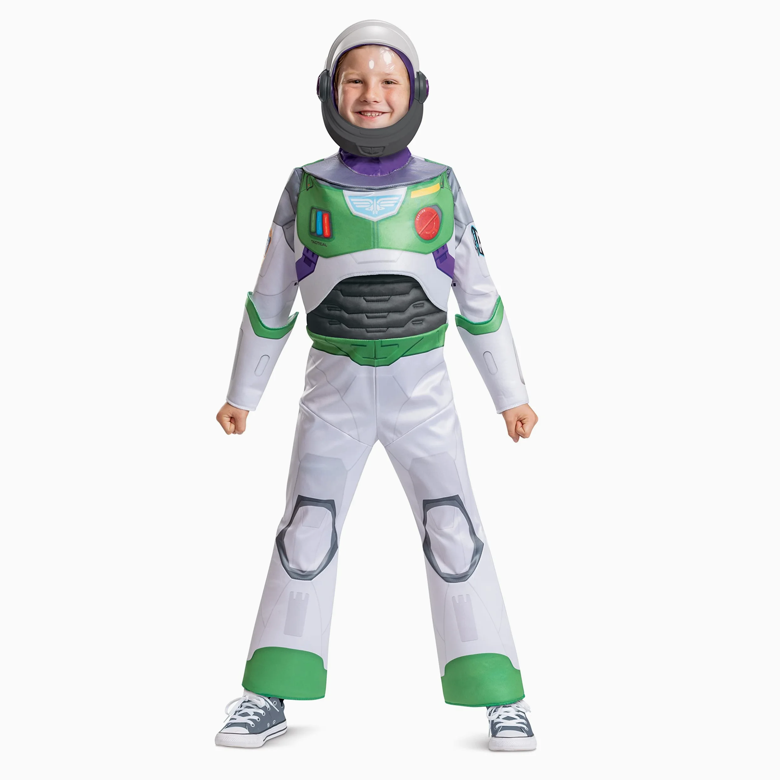 Disfraz oficial de Disney Pixar Lightyear Buzz Space Ranger para niños, disfraz oficial de Disney Lightyear, talla infantil
