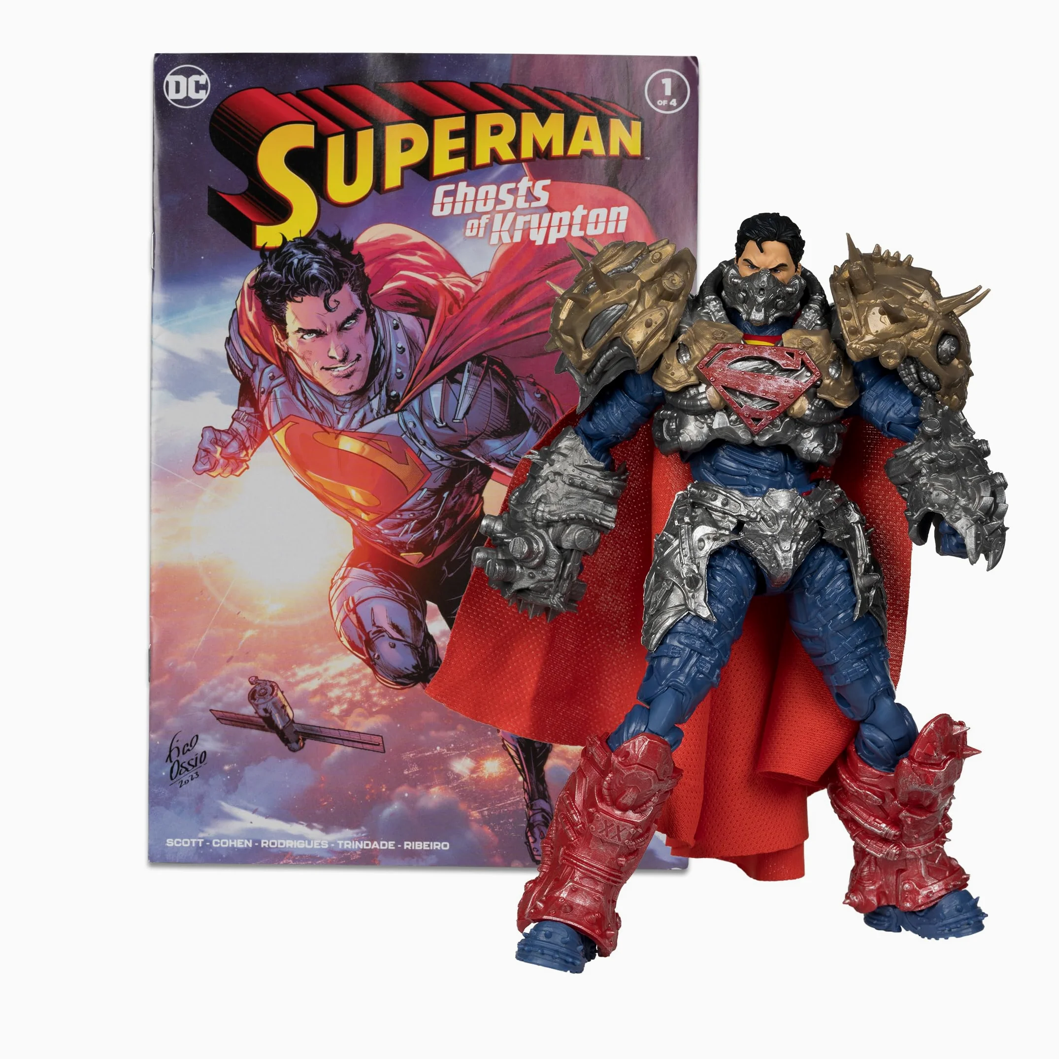 DC Direct Figurine et Comic Book Superman Wave 5 Superman (Ghosts of Krypton) 18 cm | DC Direct Ghost Of Krypton Figura de acción de 7 pulgadas Wave 5 - Superman