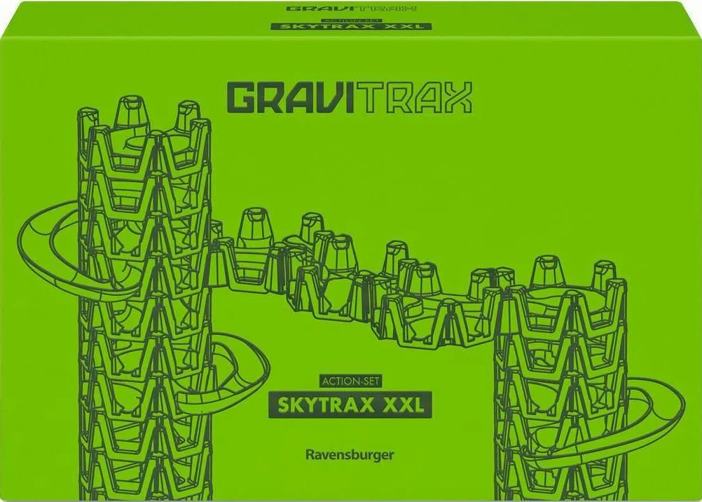 El Set de acción GraviTrax XXL Skytrax de Ravensburger, un Innovador Sistema de Pistas de Bolas con un Nuevo diseño y Funciones, Juguetes de construcción y Carreras de mármol a Partir de los 8 años,