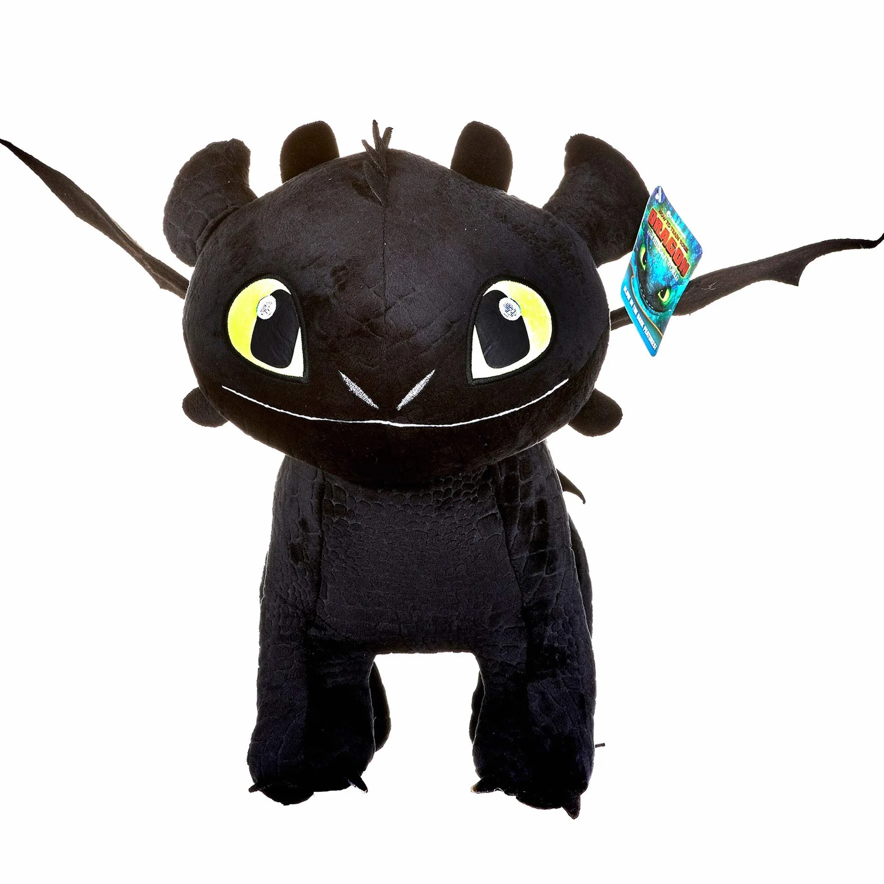 HTTYD Plush Dragon Desdentado Toothless Furia Nocturna Negro Furia 40cm Brilla en la Oscuridad