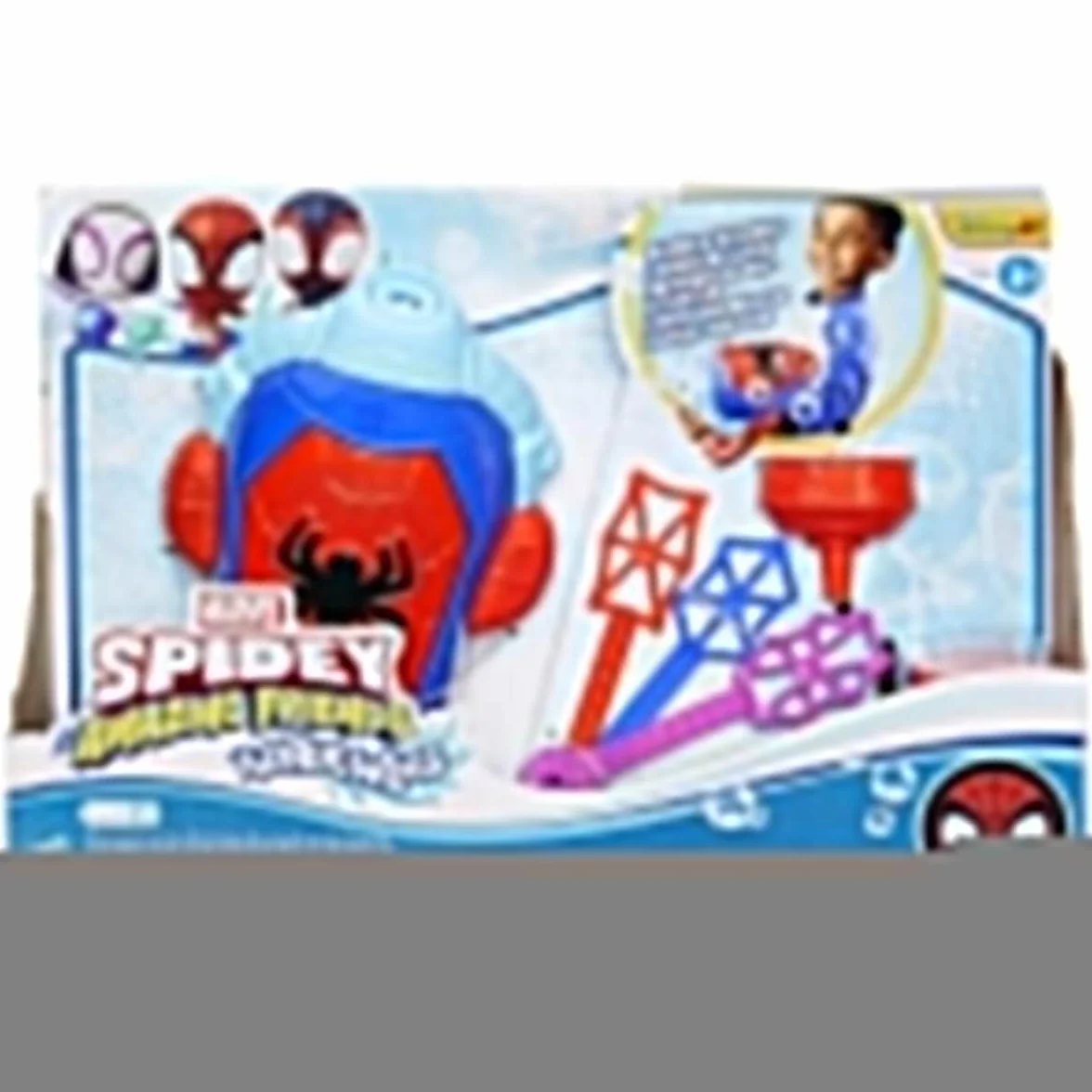 Marvel Spidey and His Amazing Friends, Water-Webs, Lanzaburbujas, Juguete electrónico para Juego de ro