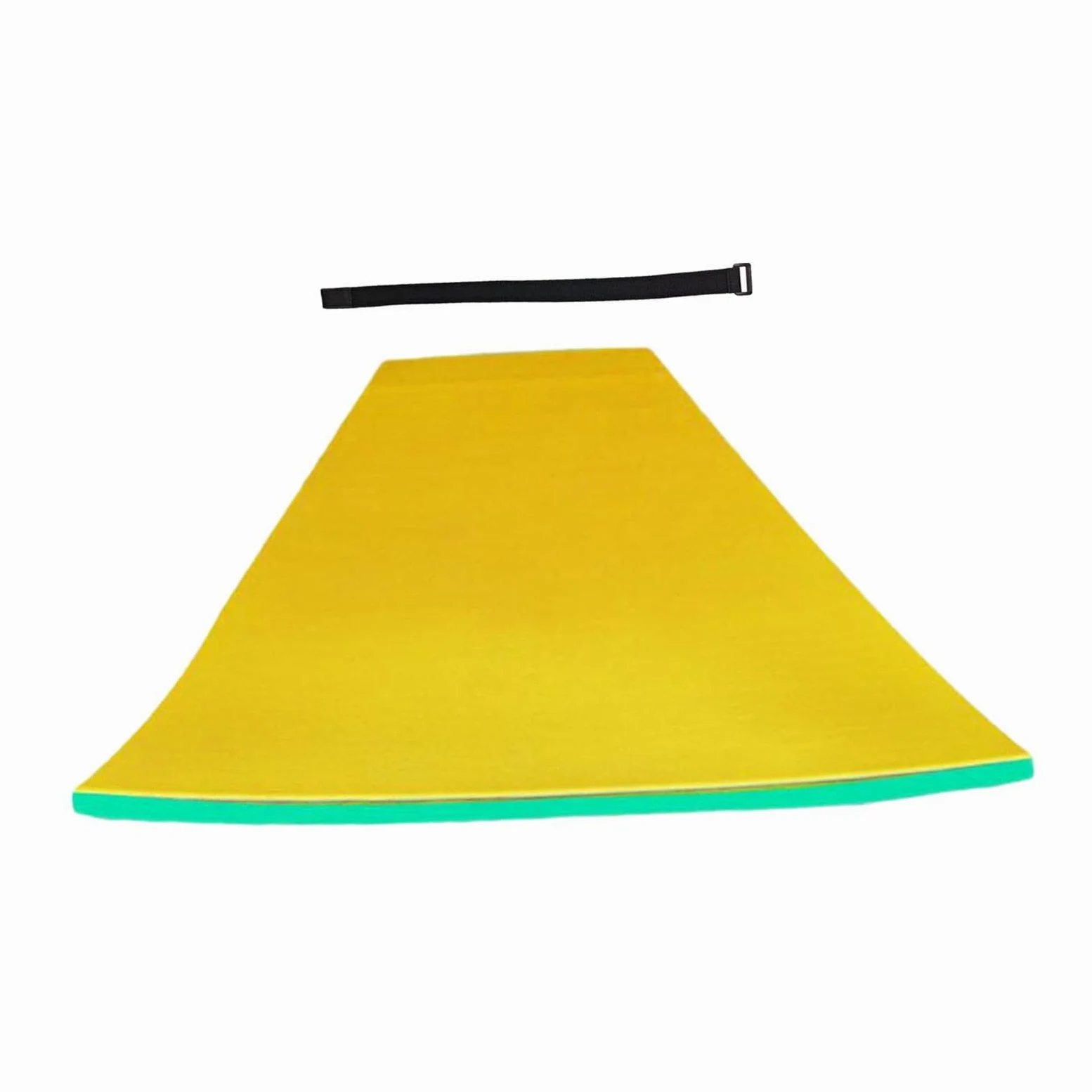 Fenteer Colchoneta Flotante para Piscina, Ideal para familias, Adultos, Fiestas y Playa, Verde Amarillo