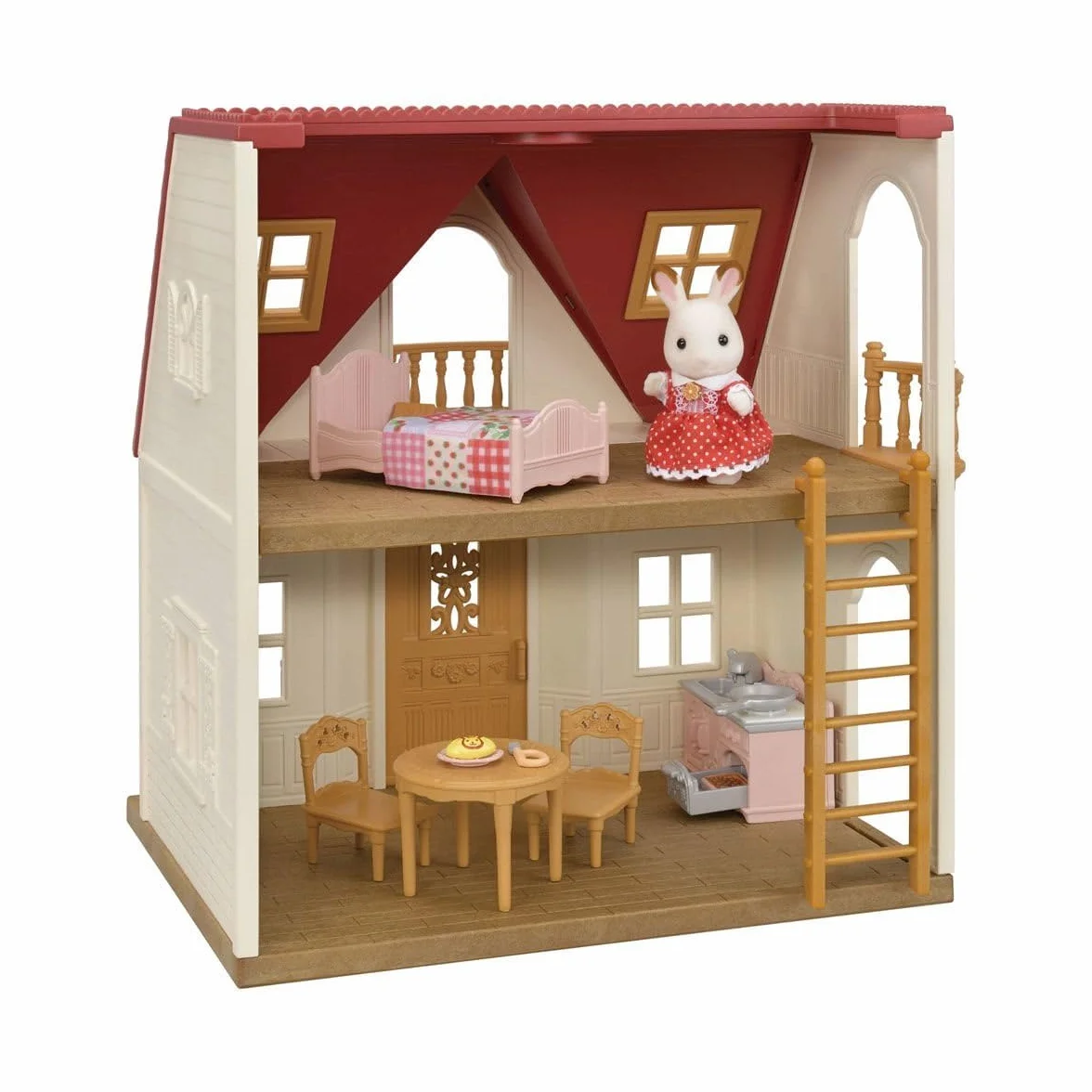 SYLVANIAN FAMILIES 5567 rosso Roof Cosy Cottage Starter Home - Dollhouse Playset, Multicolor
