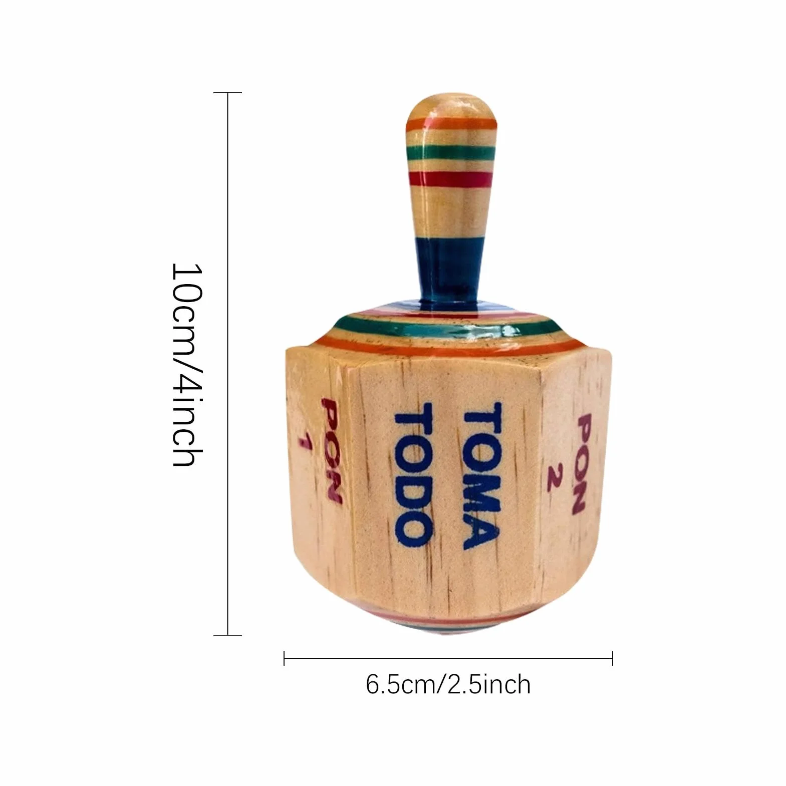 Pirinola Mexicana Spinner Tall Tops Juego tradicional mexicano Toma Todo Juego Mexicano Juego de Madera Mexicano Juego de Disco Tradicional para Adultos Bachelor Home Home