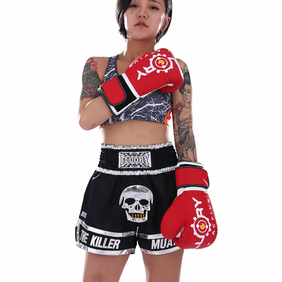 FLUORY Muay Thai Shorts MMA Fight Shorts Grappling Kickboxing